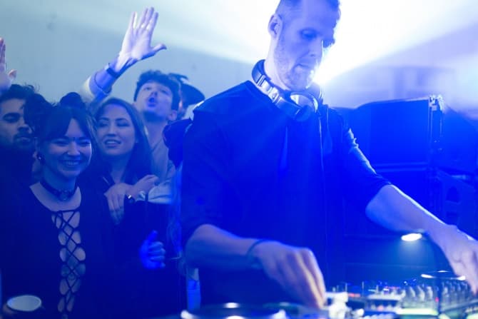 Photo of set Adam Beyer.