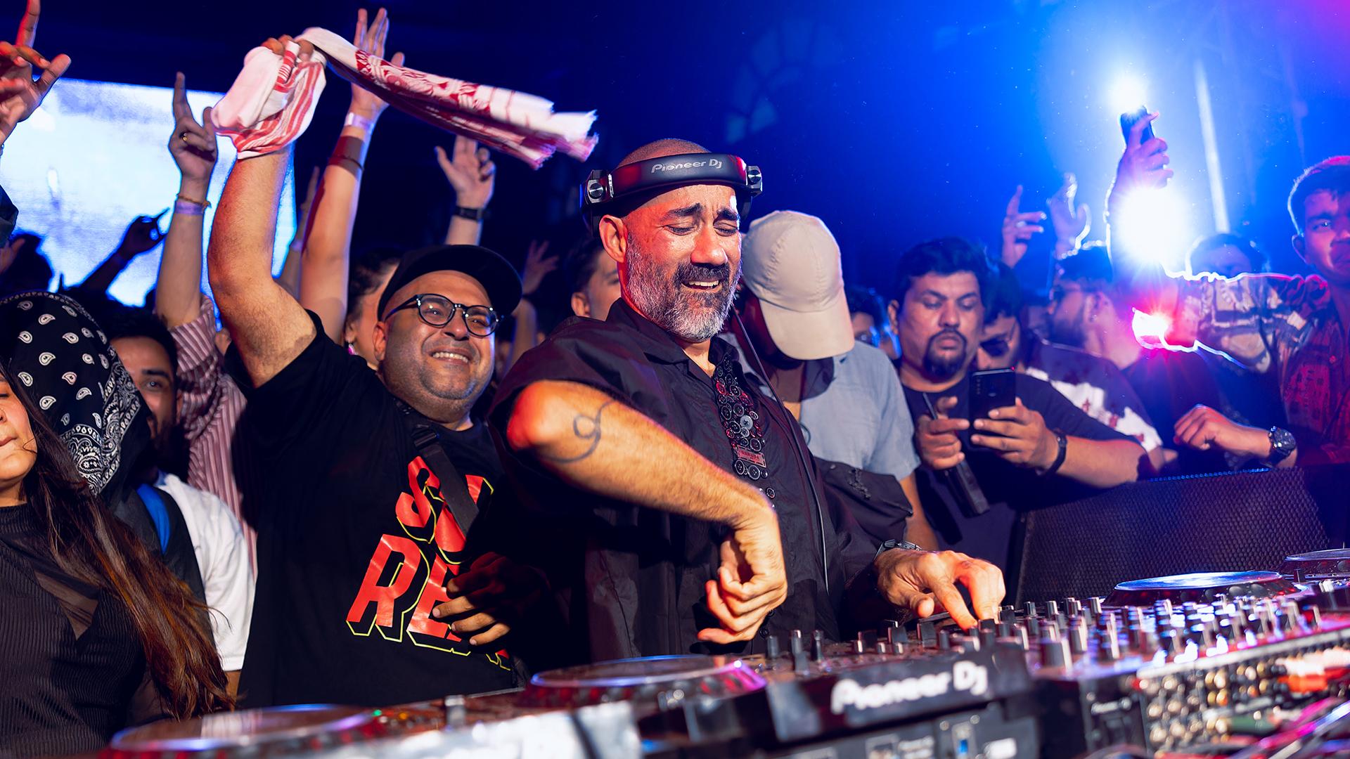 Photo of set Nucleya.