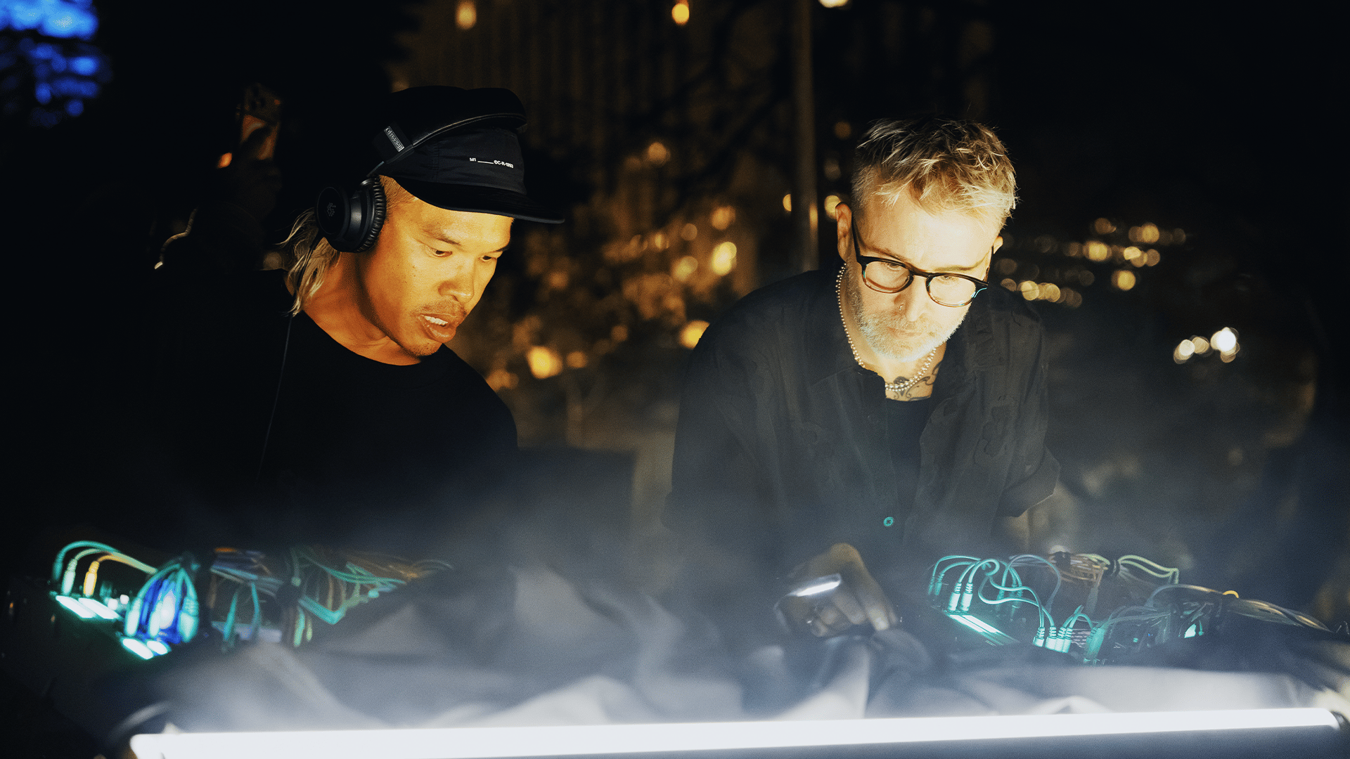 Photo of set The Glitch Mob.