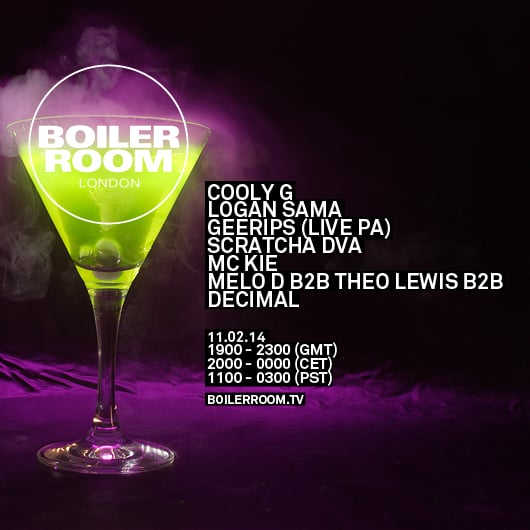 Flyer for event Cooly G & Friends.
