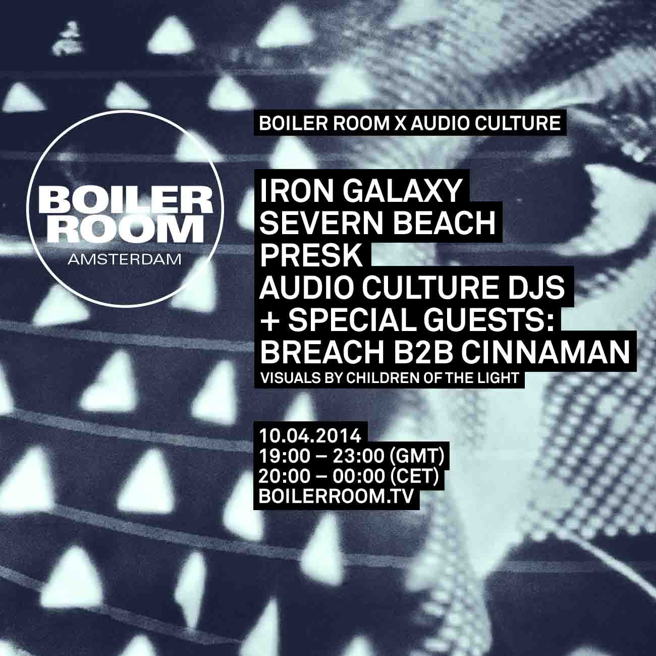 Flyer for event Amsterdam X Audio Culture .