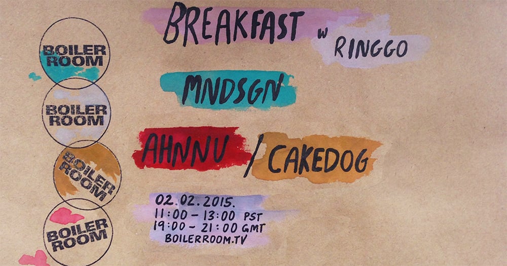 Flyer for event Breakfast with Ringgo 003: Ahnnu / Cakedog.