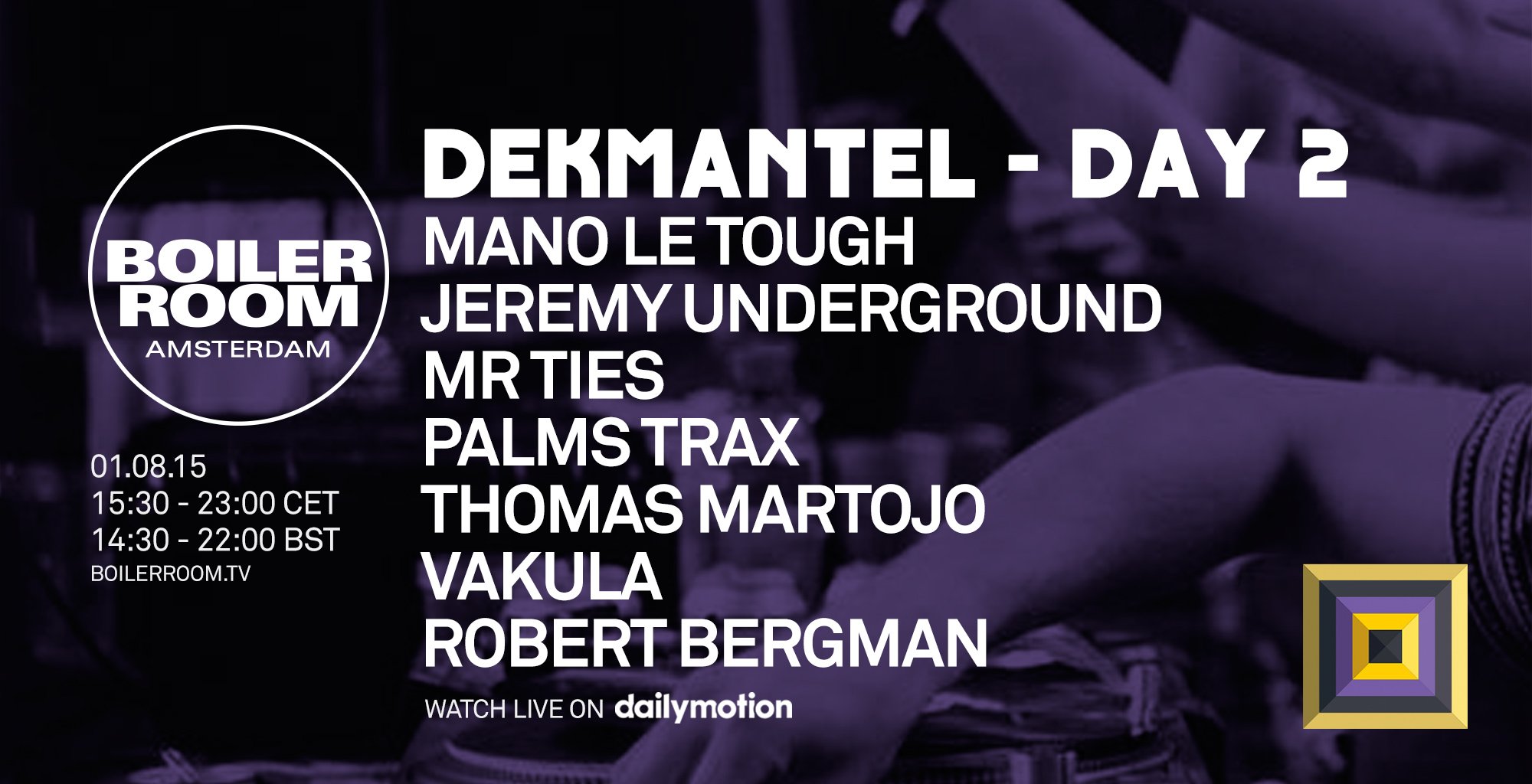 Flyer for event Dekmantel Day Two.