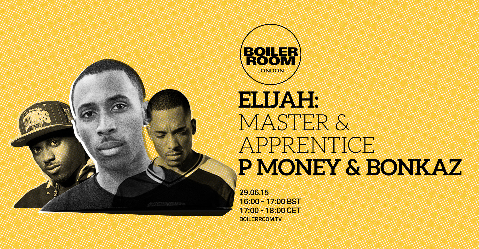 Flyer for event Elijah: P Money & Bonkaz.