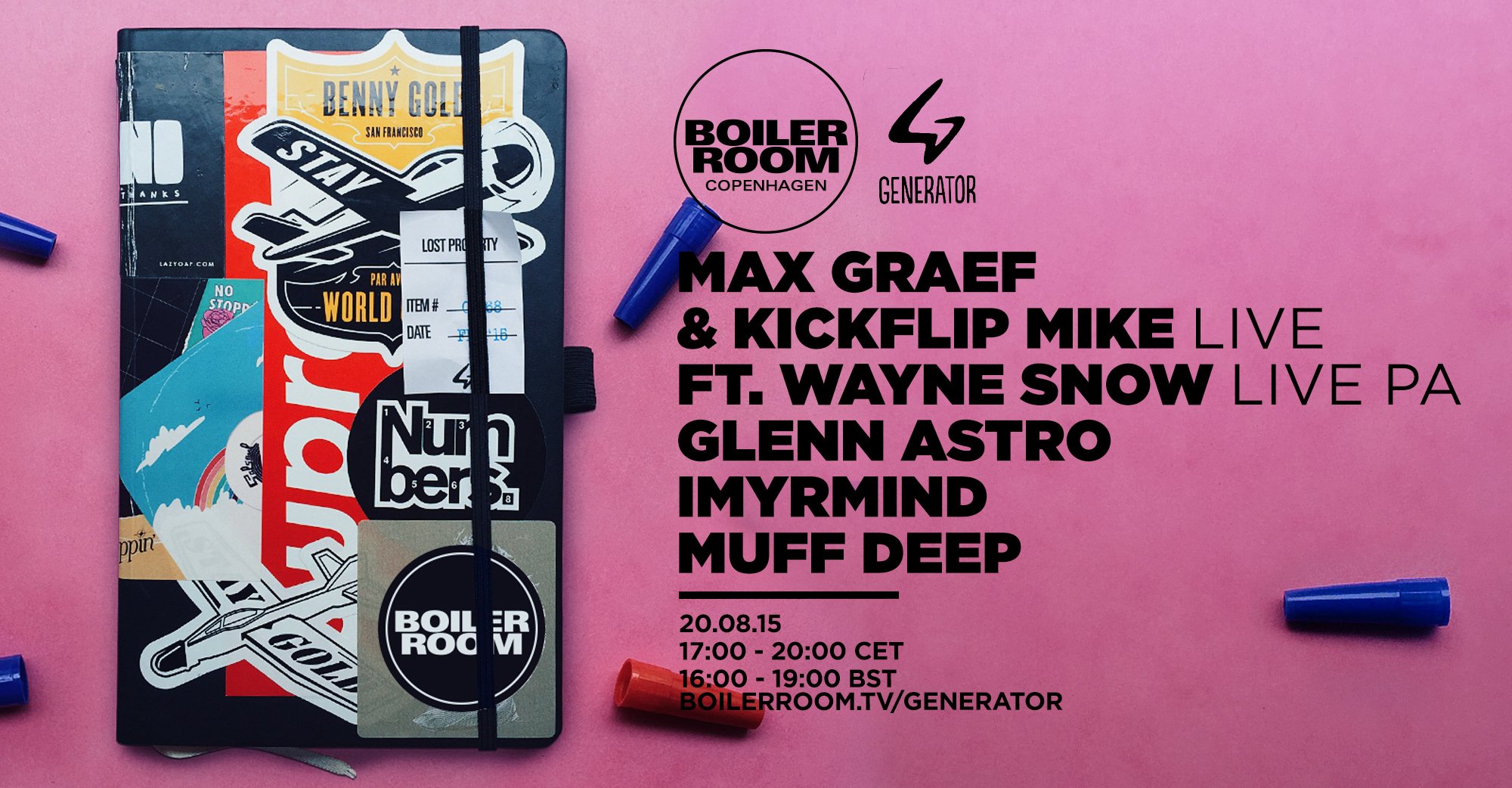 Flyer for event BR x Generator: Copenhagen.