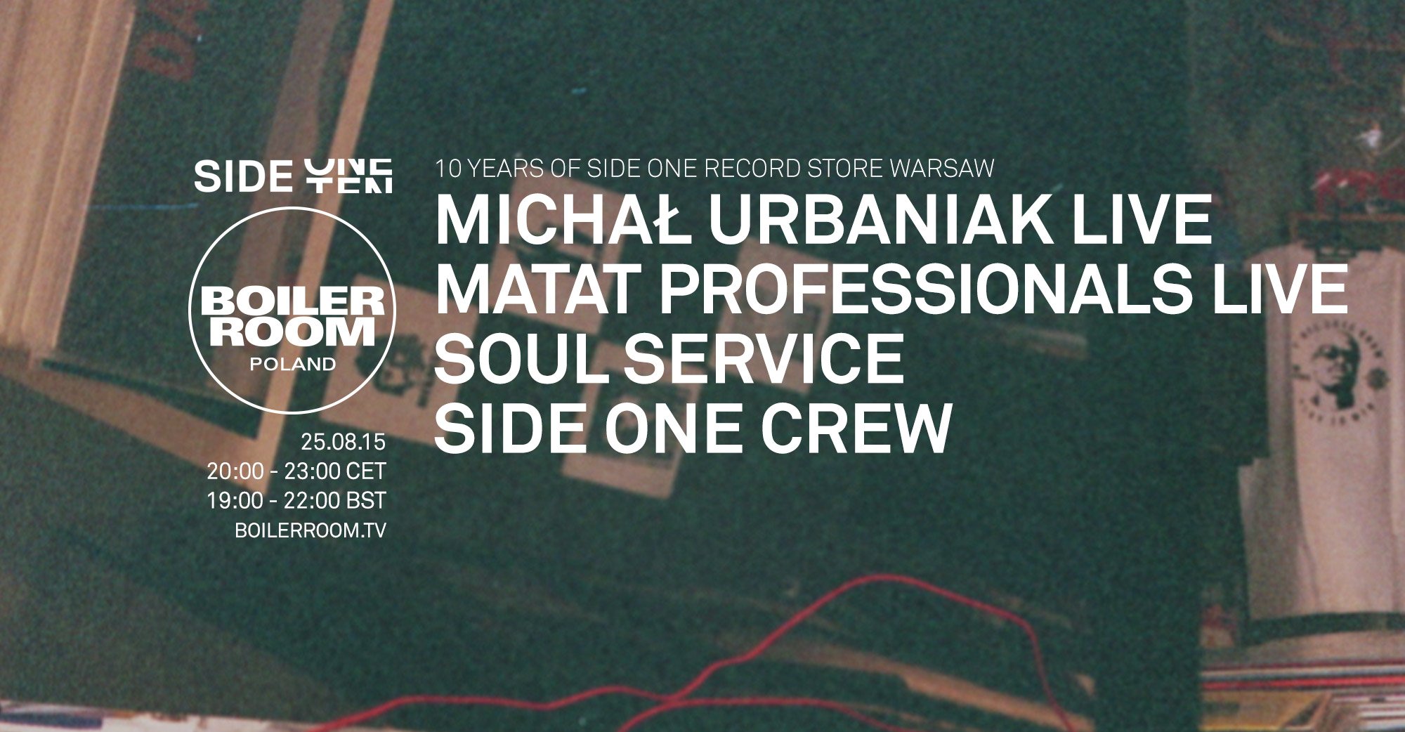 Flyer for event Poland: 10 Years of Side One Record Store.