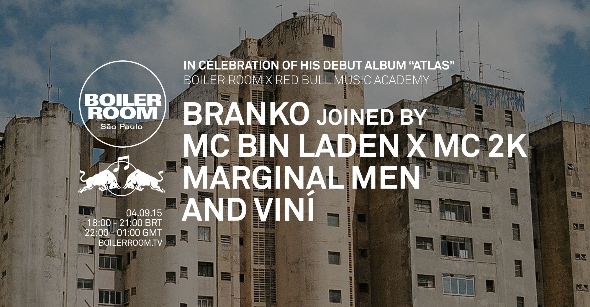 Flyer for event Branko Presents "Atlas".