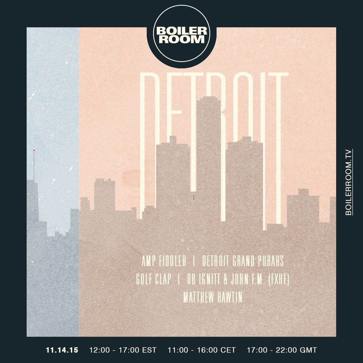 Flyer for event Chicago vs Detroit #3.