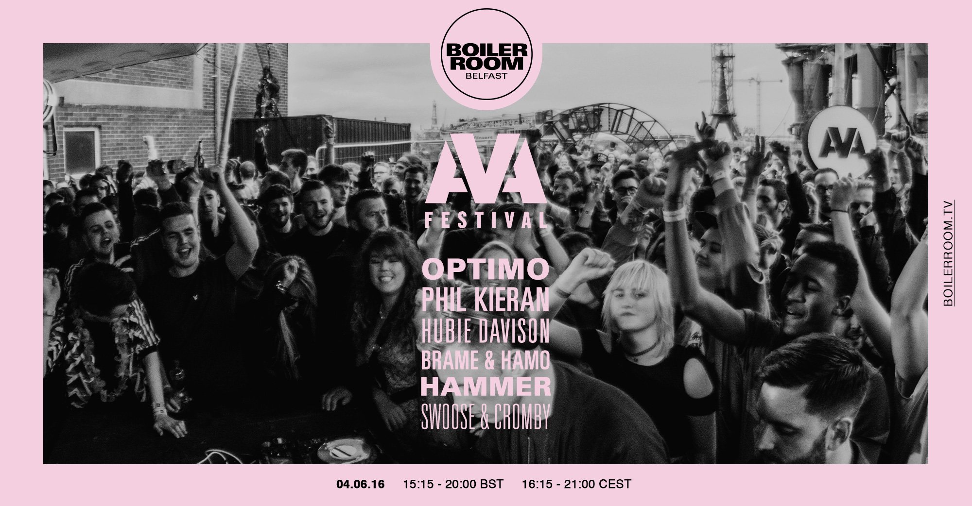 Flyer for event Belfast: AVA Festival 2016.