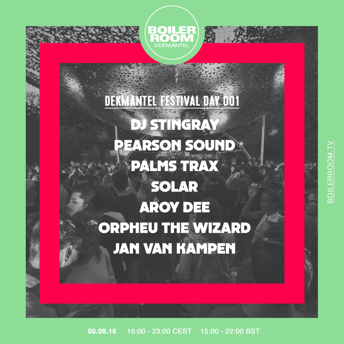 Flyer for event Dekmantel Day 001.