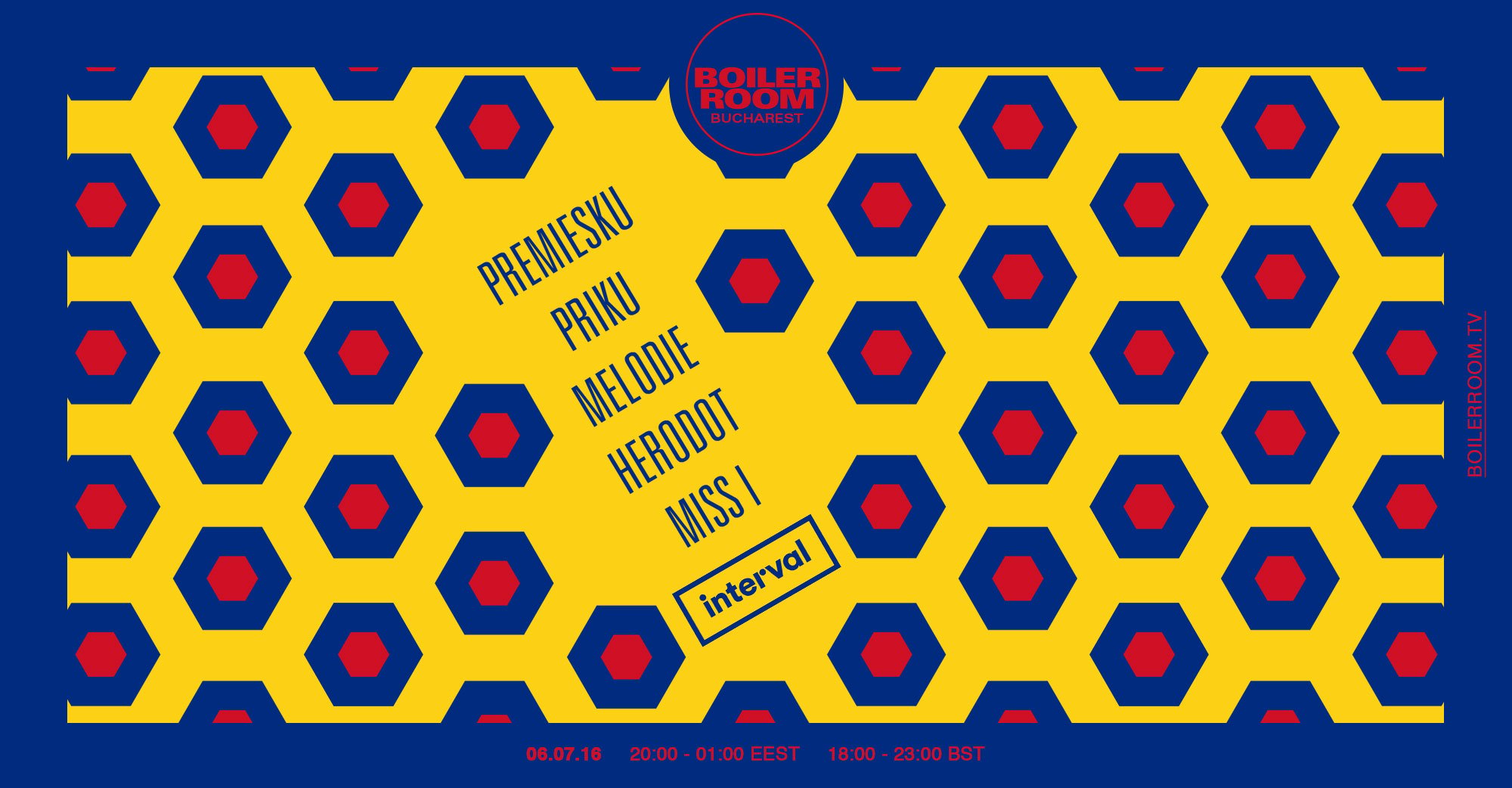 Flyer for event Bucharest: Interval with Premiesku, Priku, Melodie, Herodot & Miss I.
