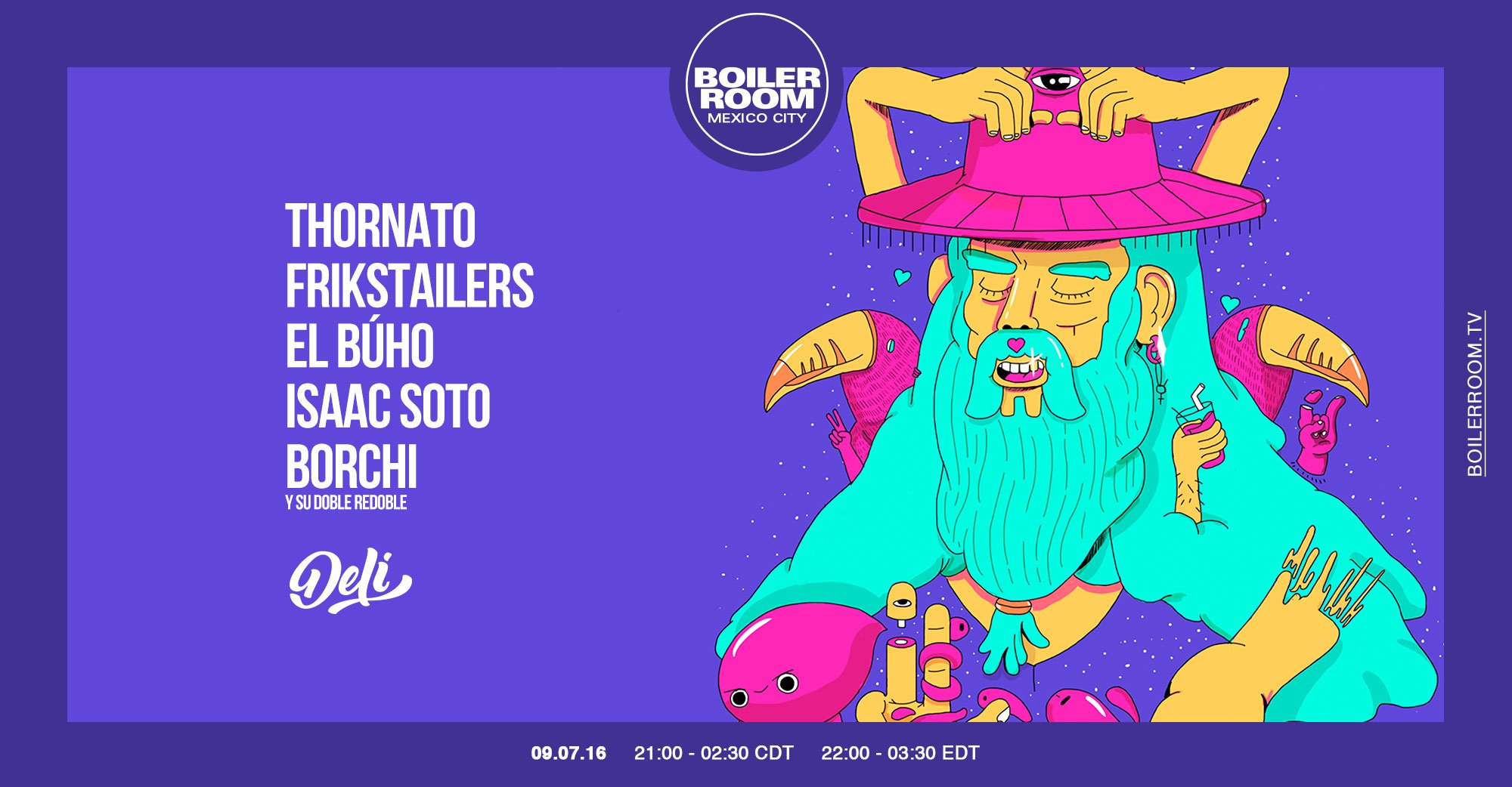 Flyer for event Mexico City: Deli Nights.