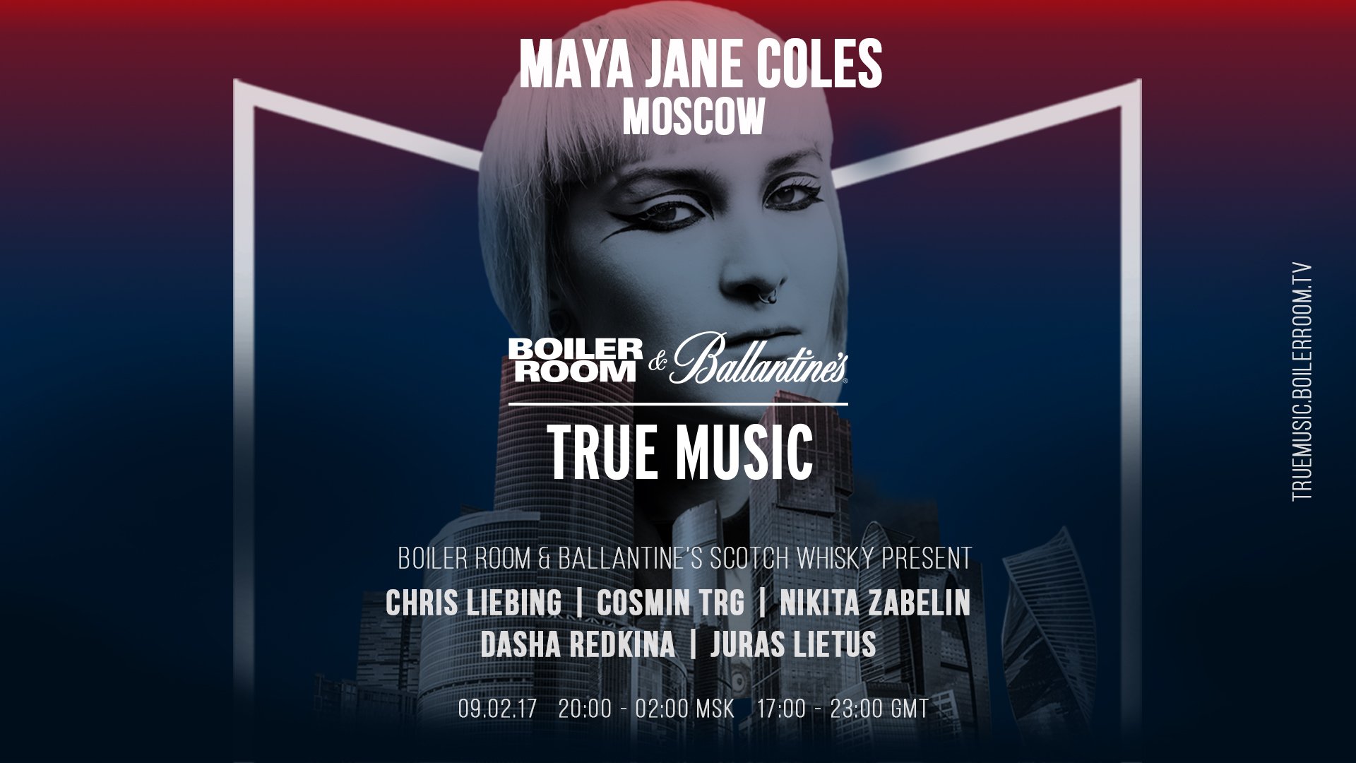 Flyer for event Boiler Room & Ballantine's True Music: Russia.