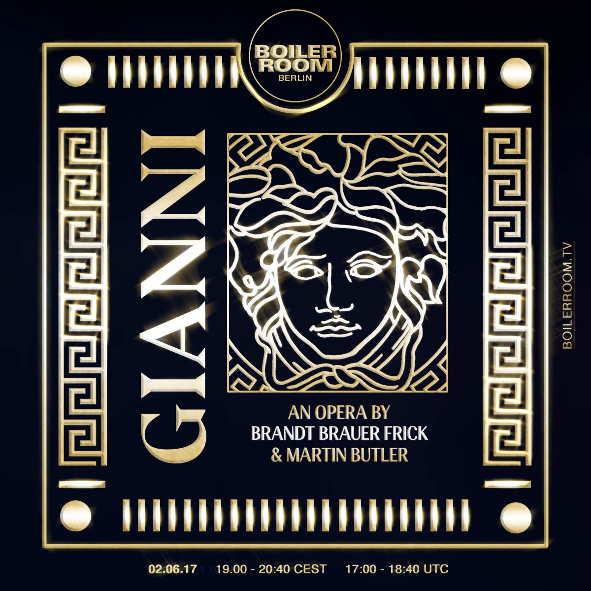 Flyer for event Gianni - Opera by Brandt Brauer Frick & Martin Butler.