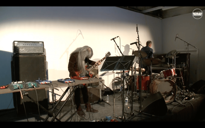 Photo of set Keiji Haino & Charles Hayward.