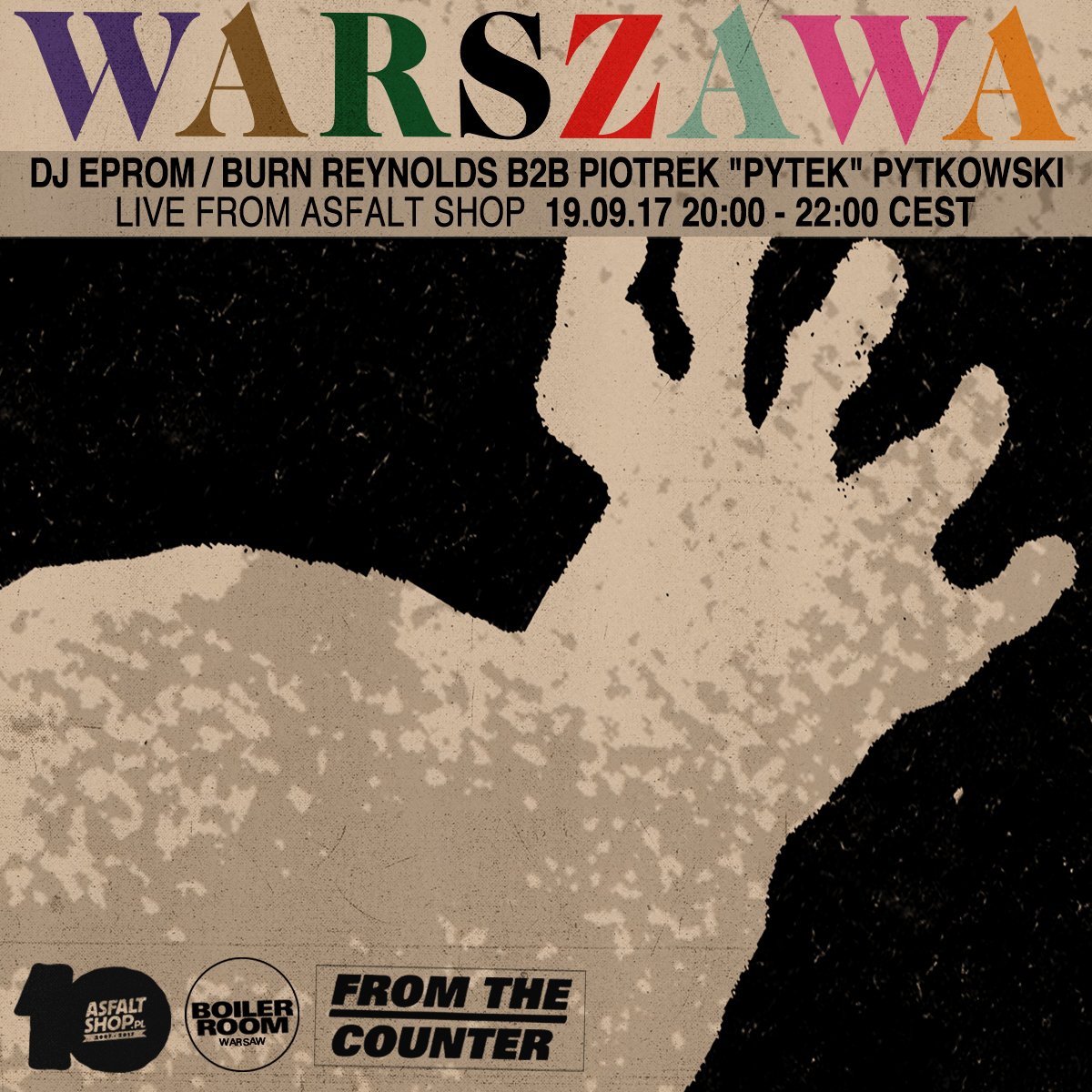 Flyer for event From The Counter: Warsaw.