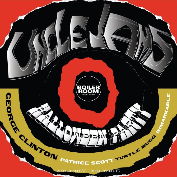 Flyer for event Uncle Jam Wants You: Halloween With George Clinton.