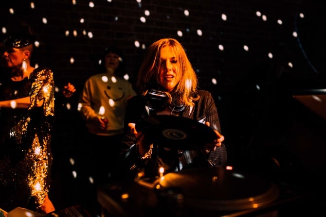 Photo of set Colleen 'Cosmo' Murphy.