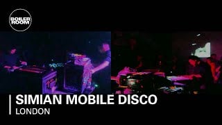 Photo of set Simian Mobile Disco.