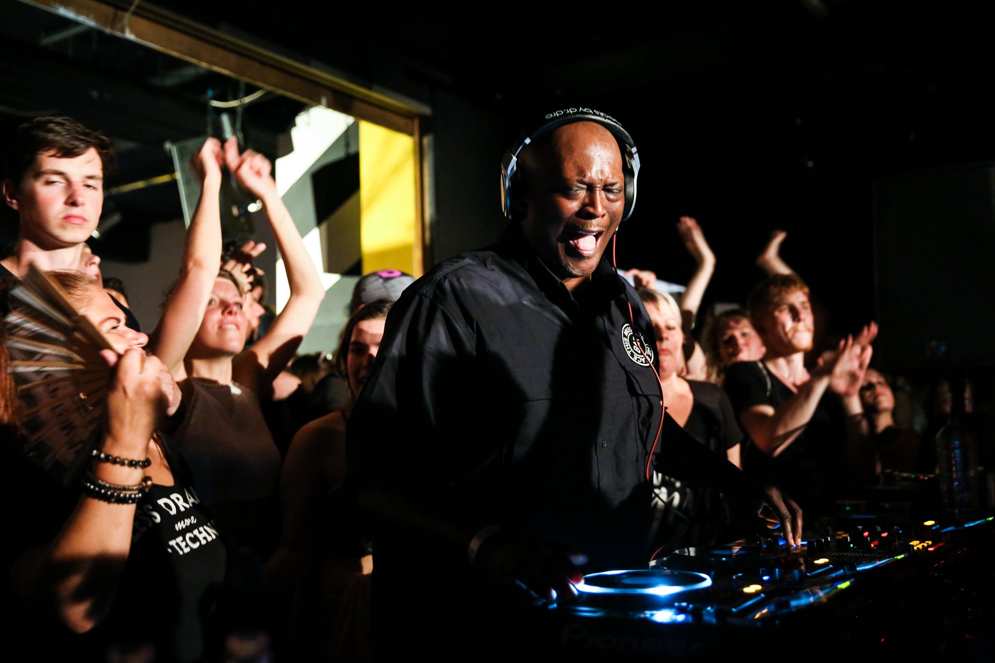 Photo of set DJ Rush.