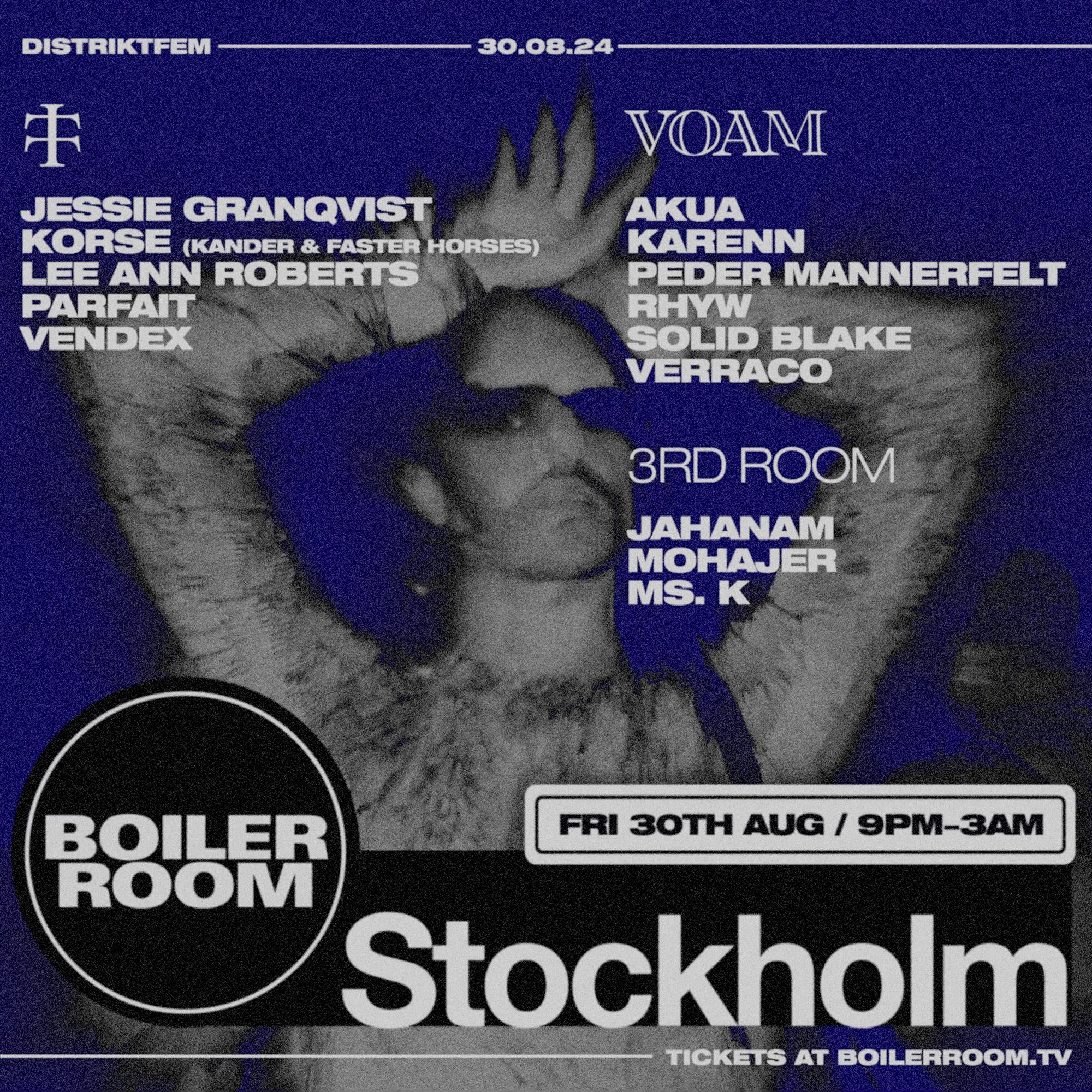 Flyer for event Stockholm.