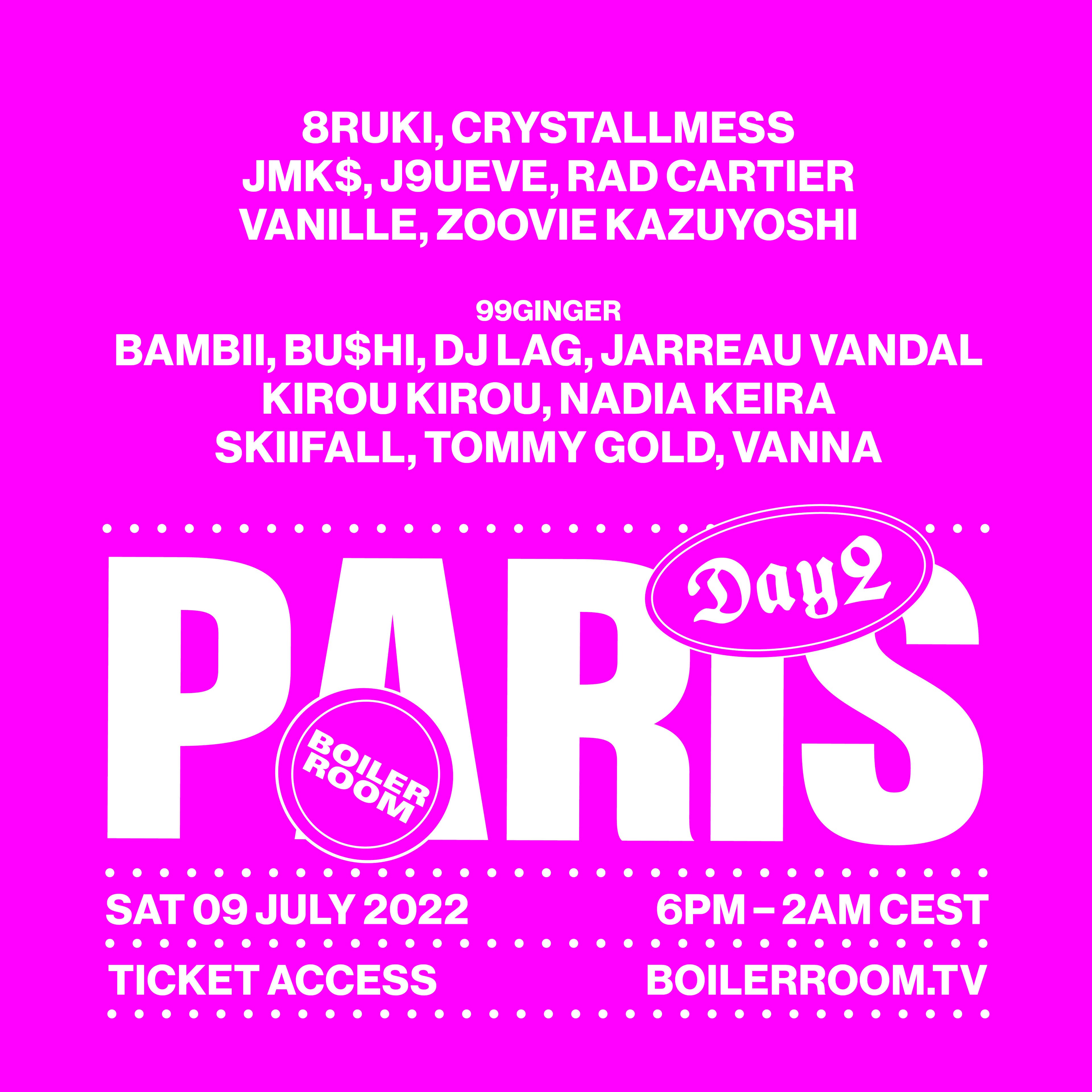 Flyer for event Boiler Room: Paris | Day 2.