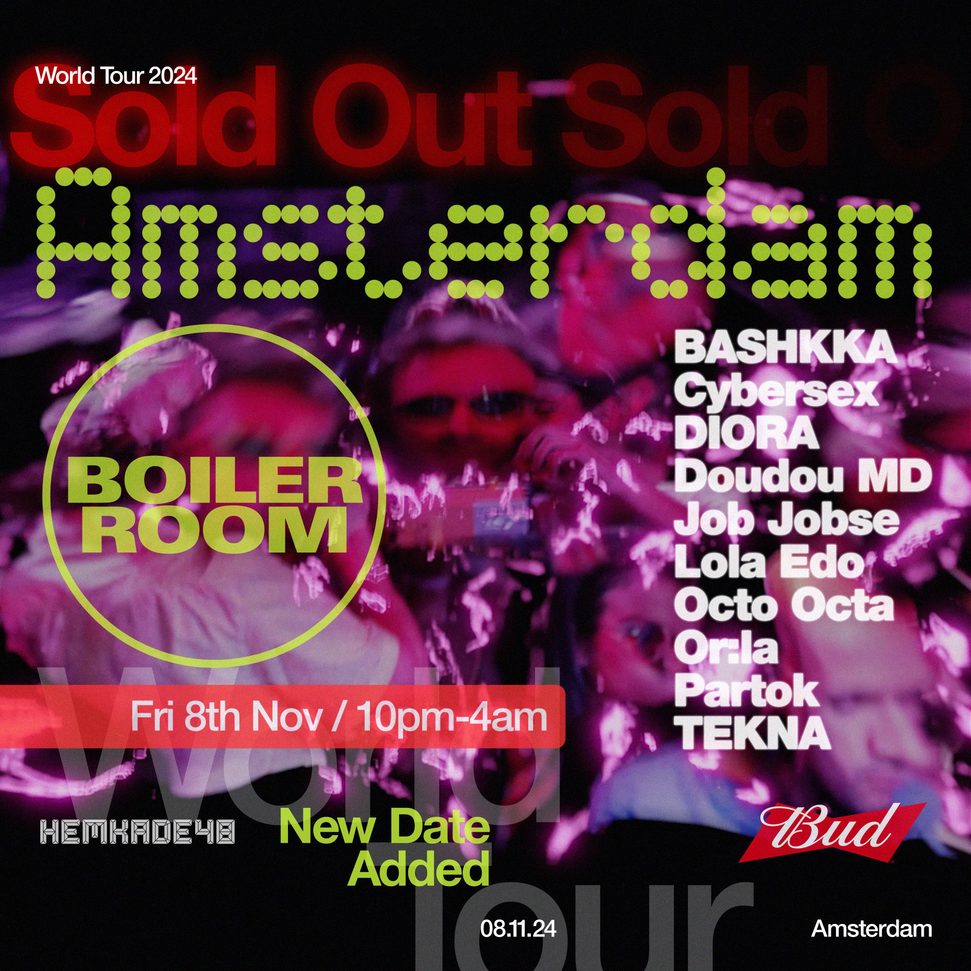 Flyer for event Amsterdam | Friday.