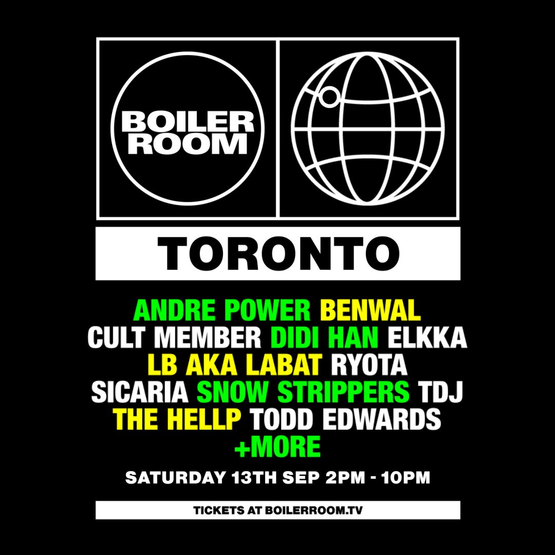 Flyer for event Toronto.