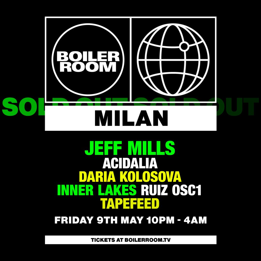 Flyer for event Milan | Friday.