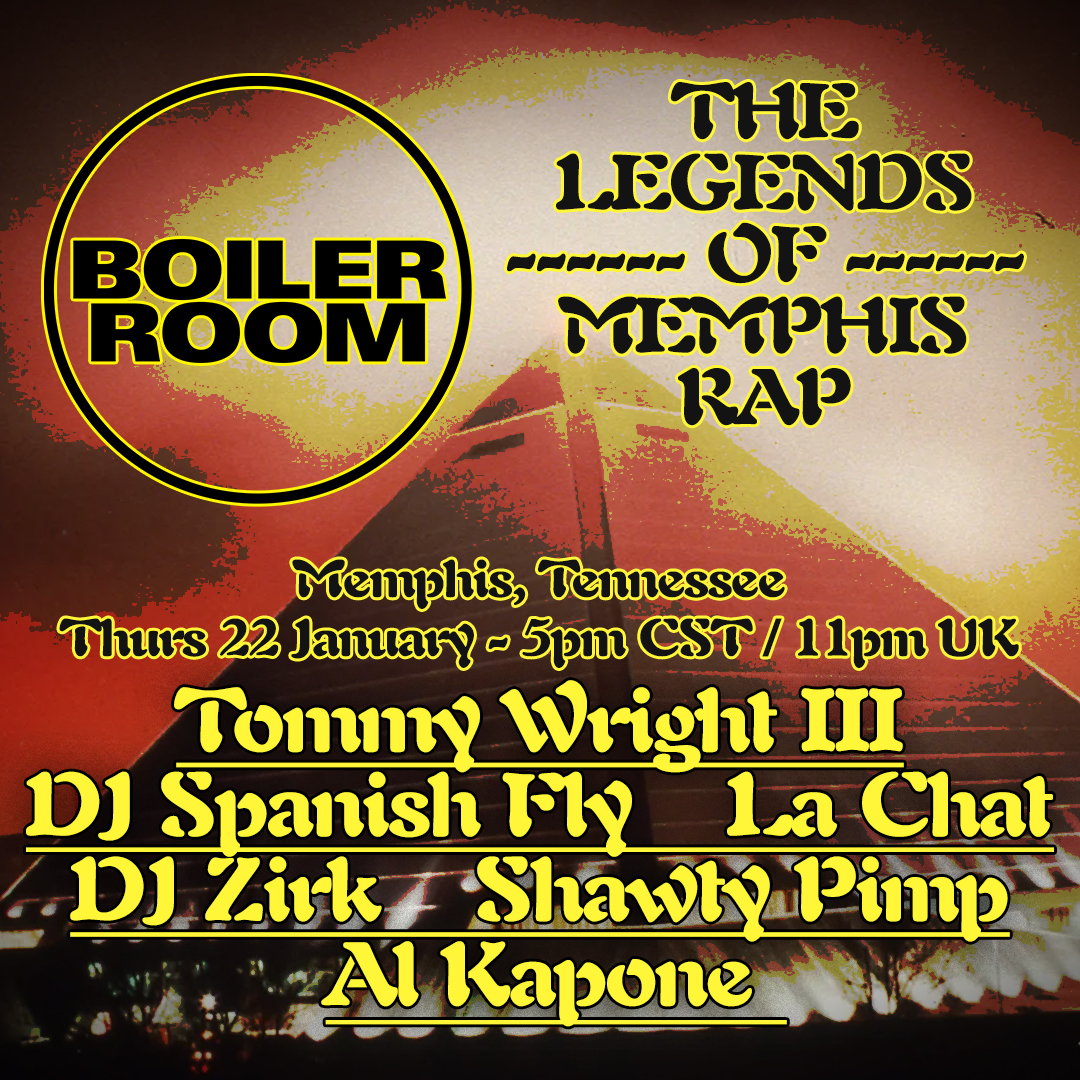 Flyer for event Memphis: The Legends of Memphis Rap.