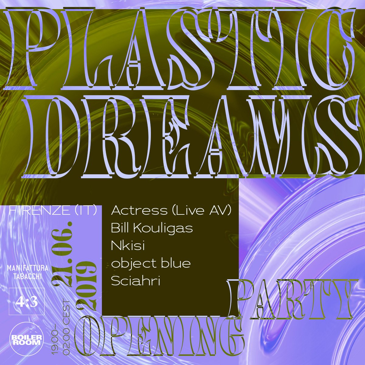 Flyer for event Plastic Dreams: The Opening Party.