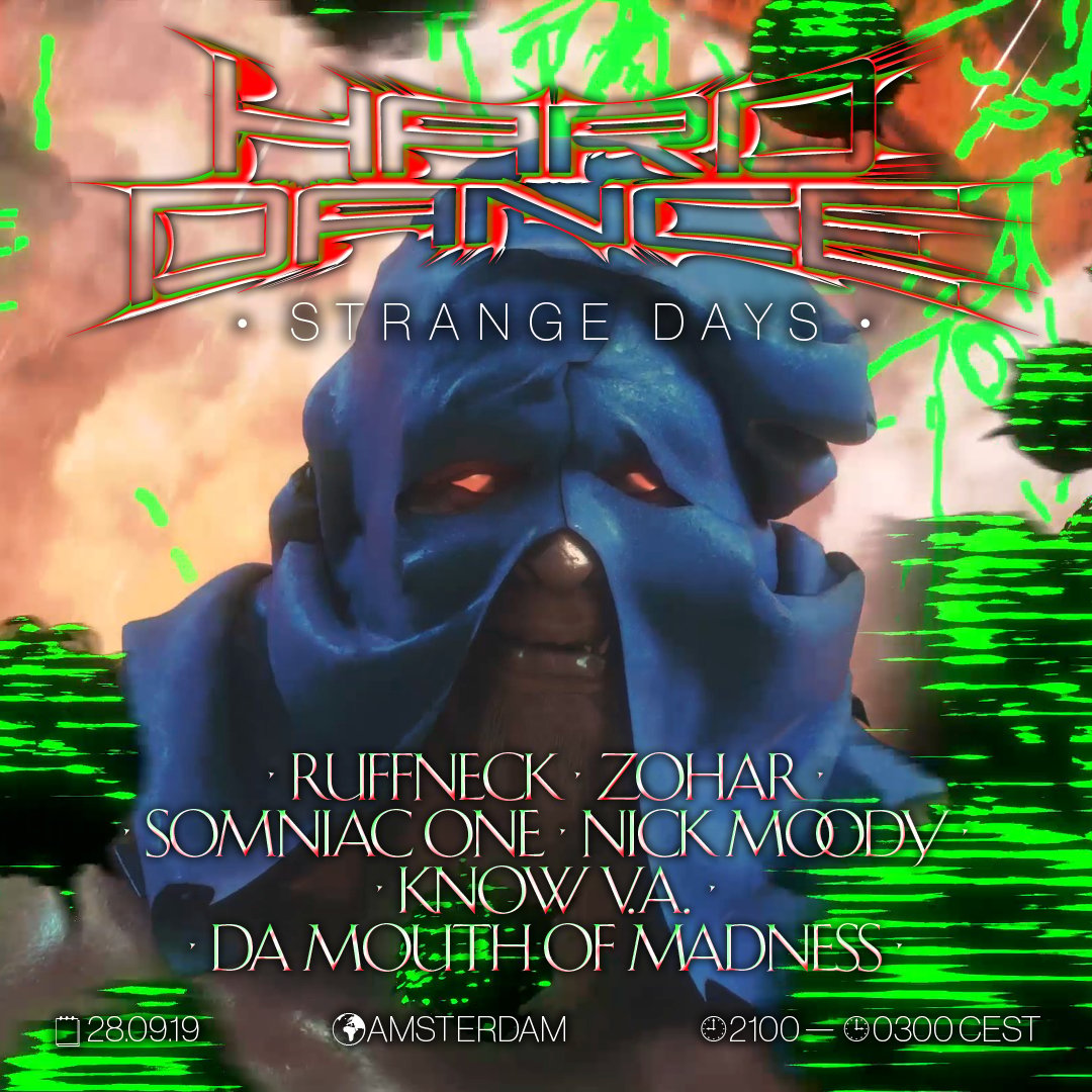Flyer for event HARD DANCE x Strange Days.