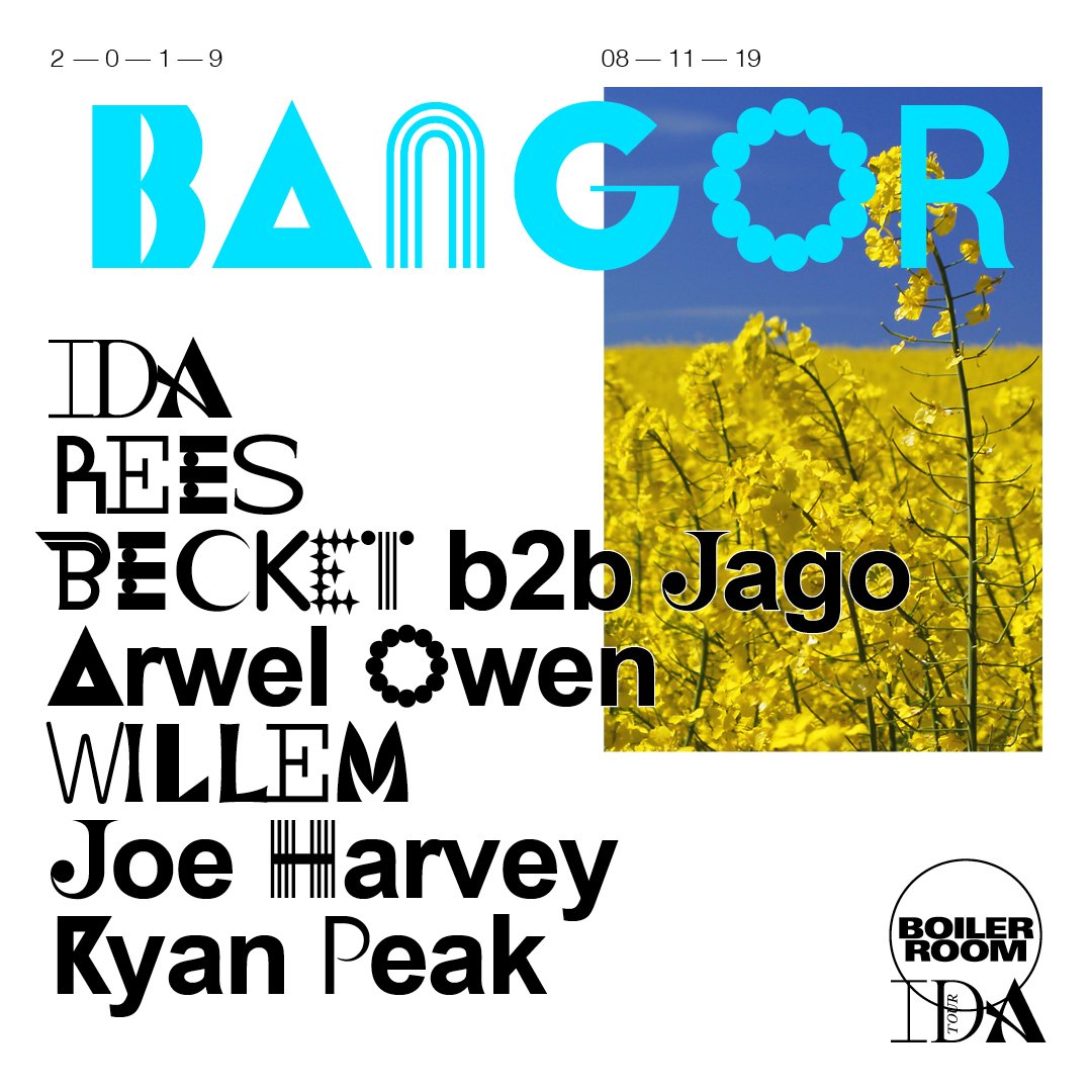 Flyer for event IDA - Bangor.