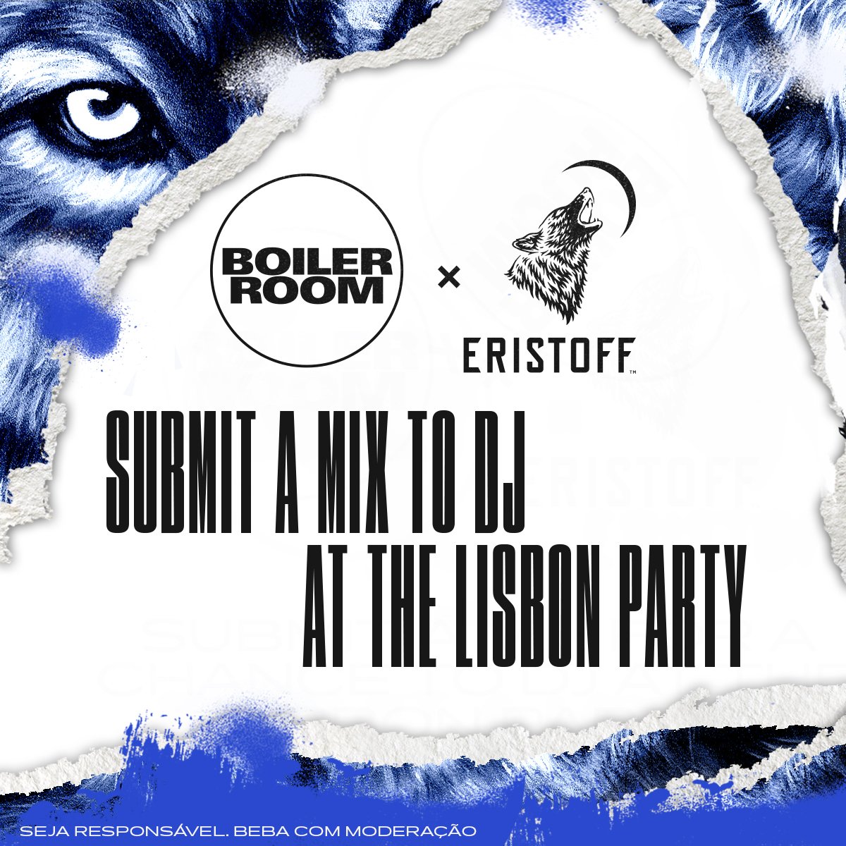 Flyer for event Boiler Room x Eristoff: Lisbon.