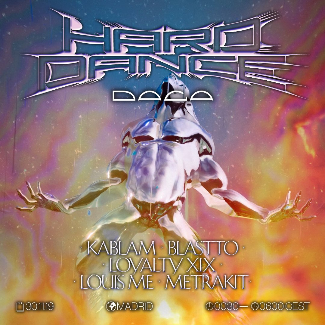 Flyer for event HARD DANCE MADRID.