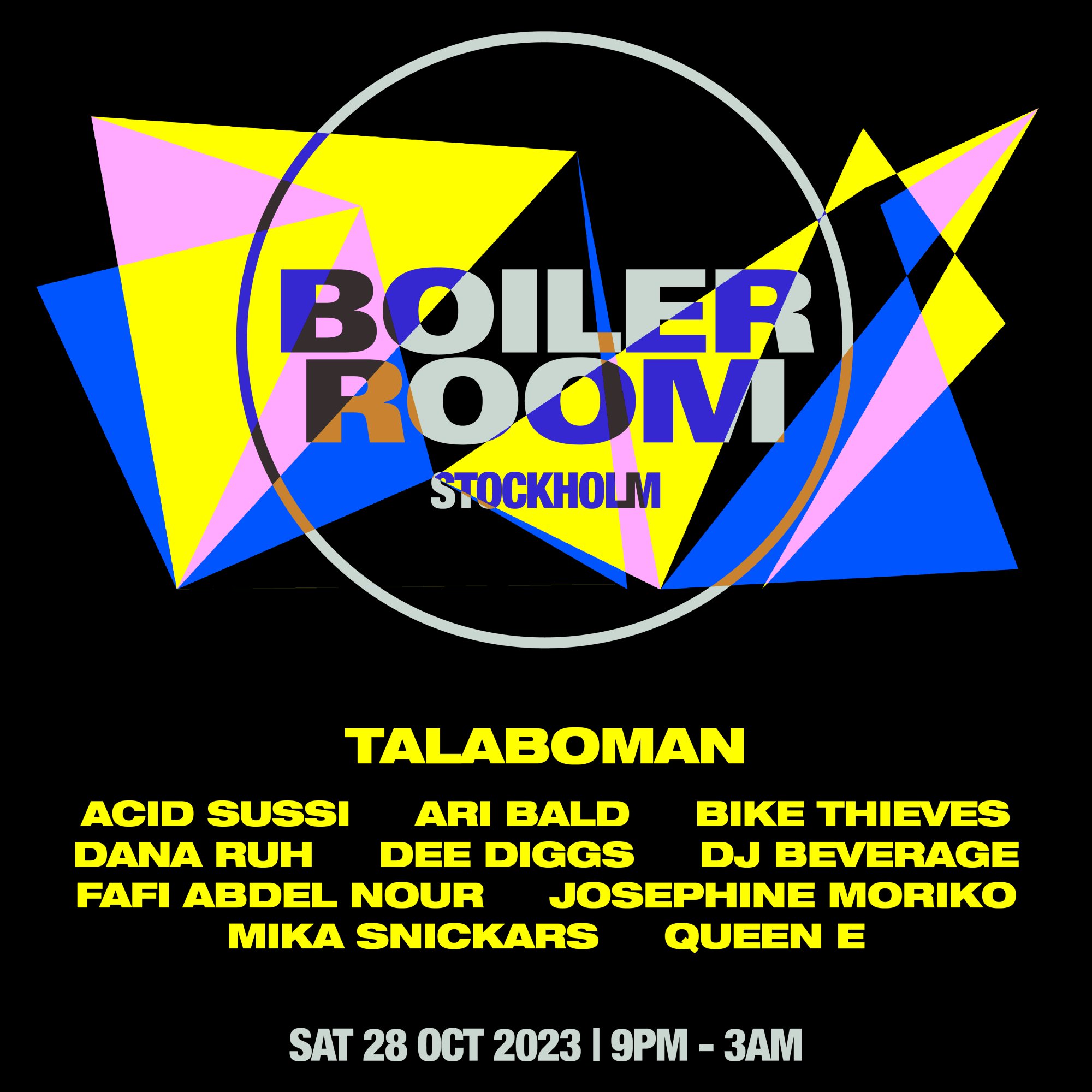 Flyer for event Stockholm | Saturday.