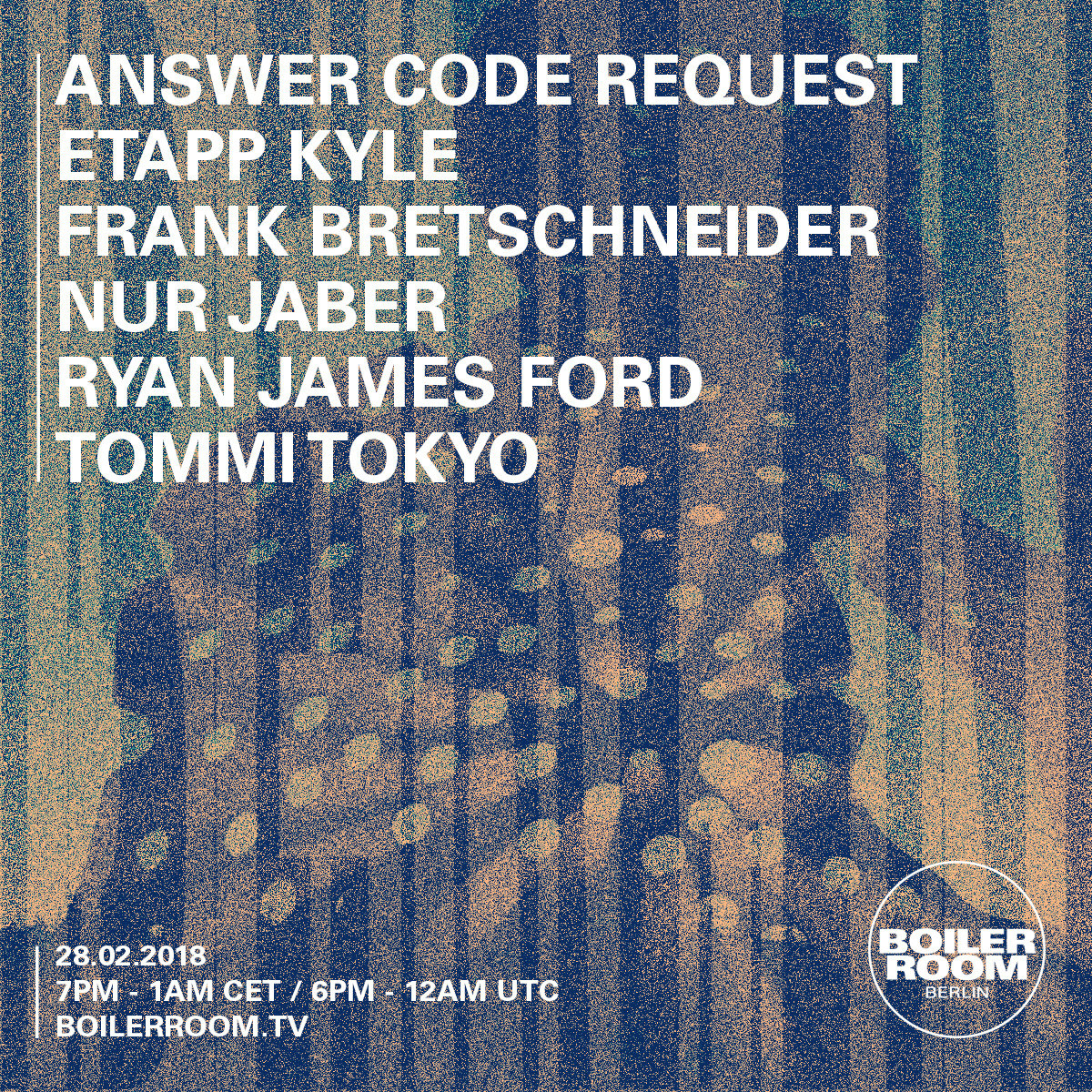 Flyer for event Answer Code Request "Gens" Album Launch.