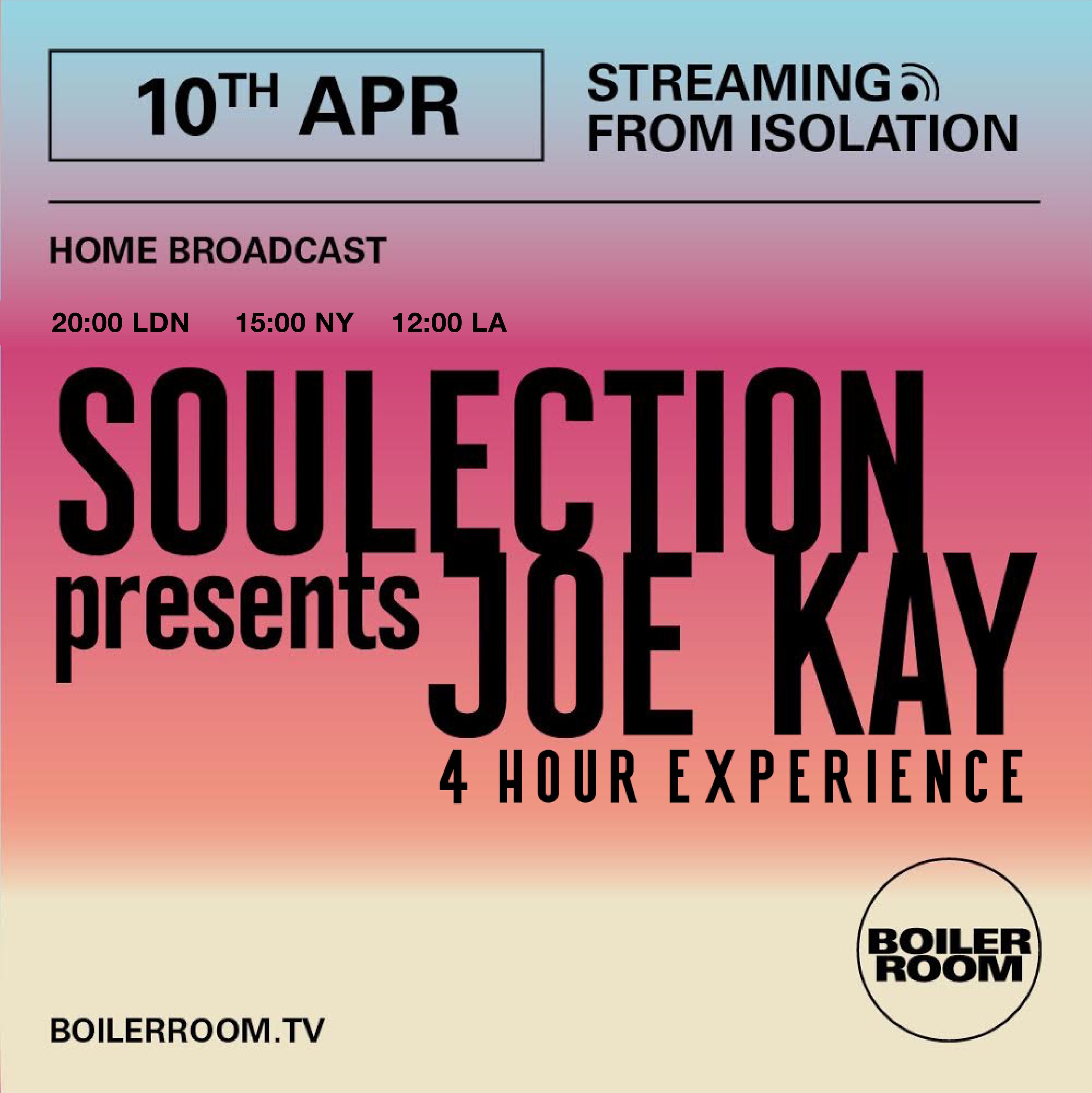 Flyer for event Streaming From Isolation - #14.