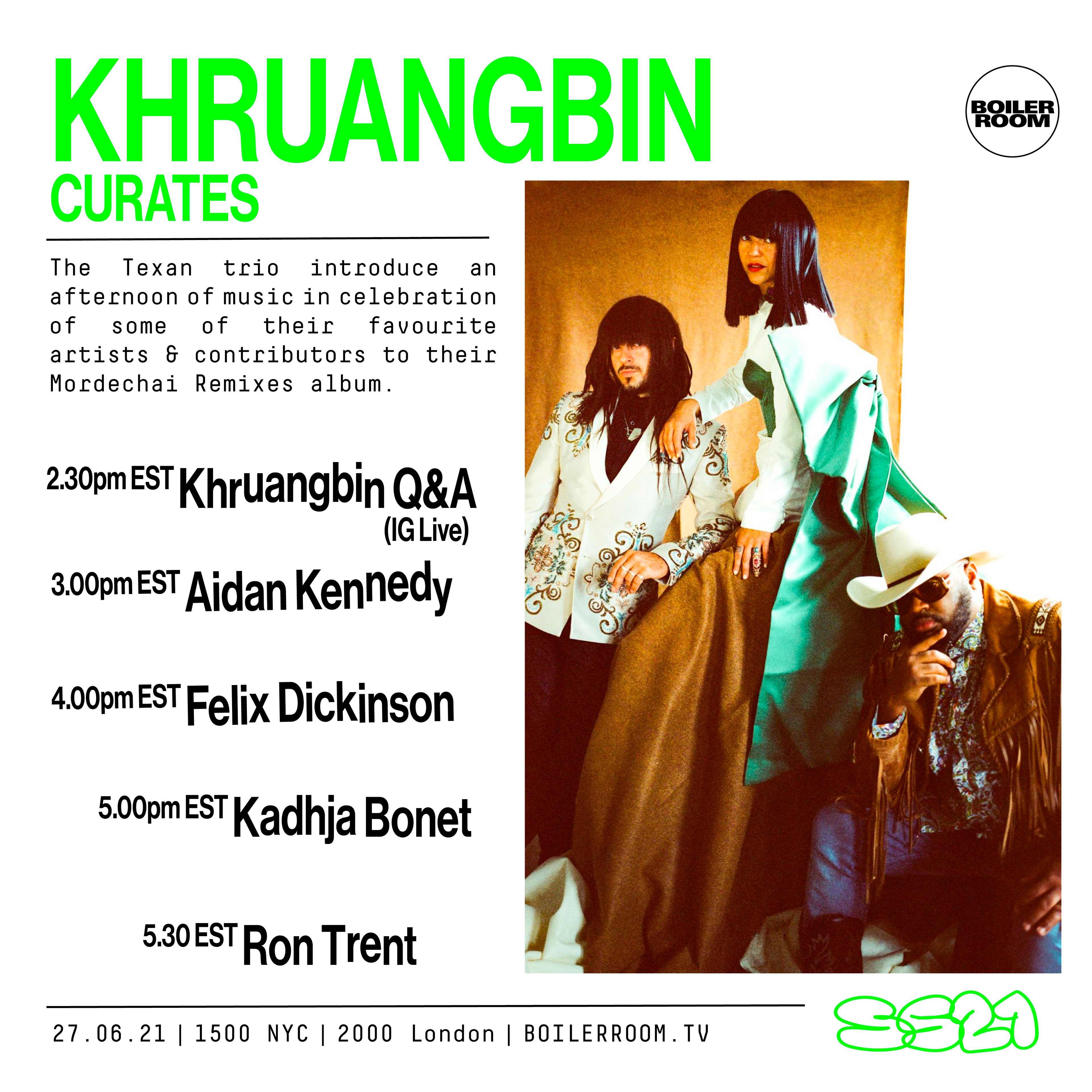 Flyer for event SS21: Khruangbin Curates.