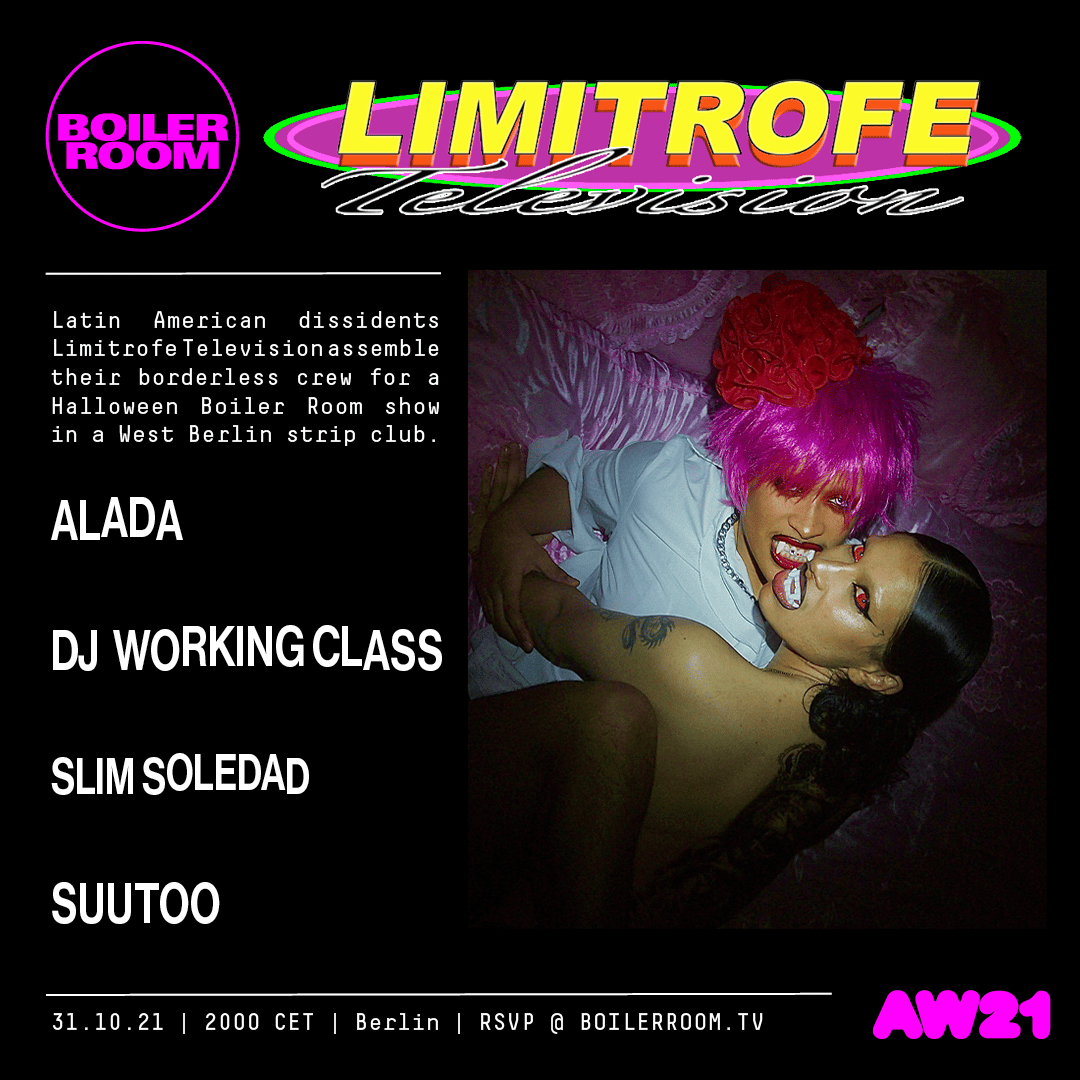 Flyer for event BERLIN: LIMITROFE TV.