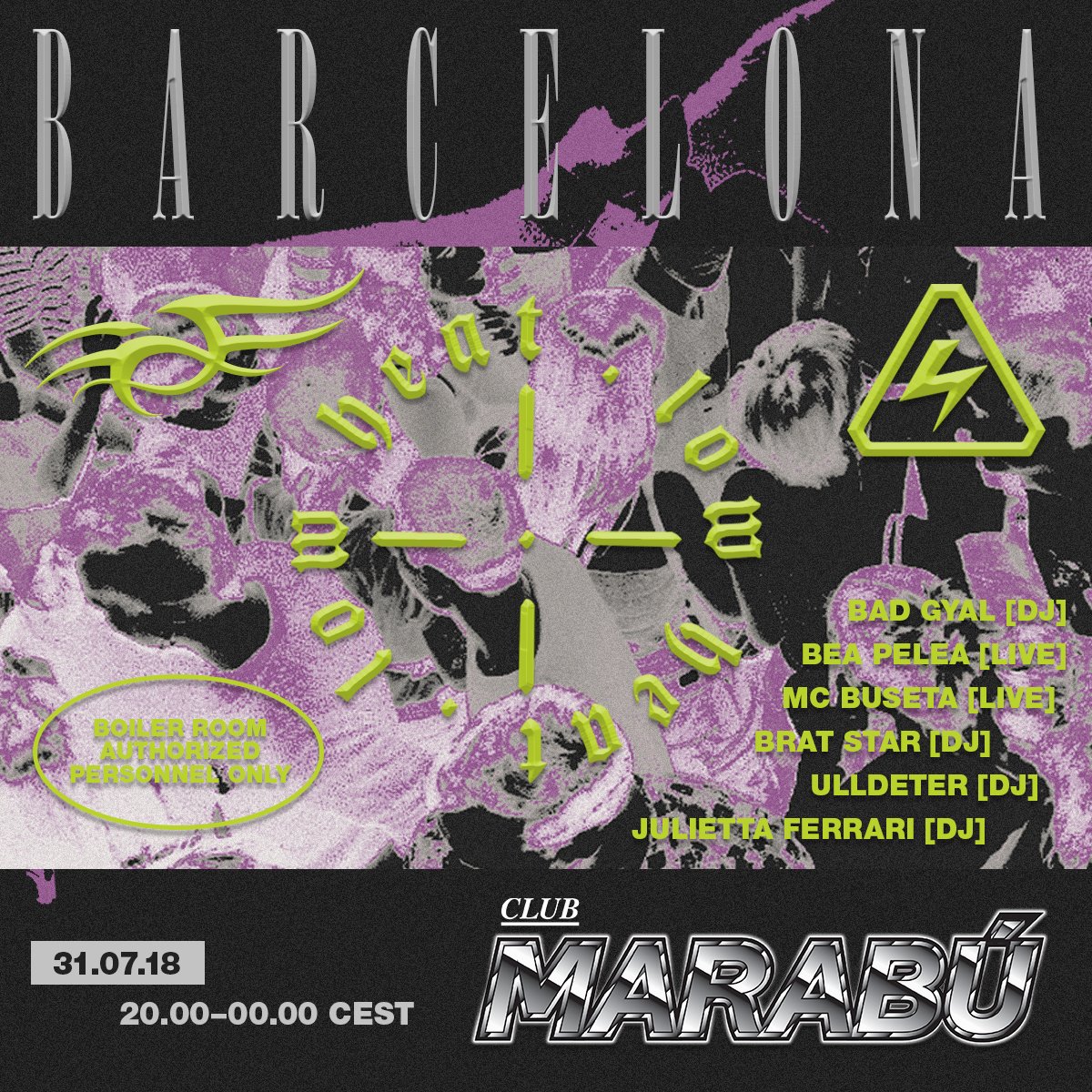 Flyer for event LOW HEAT: BARCELONA.