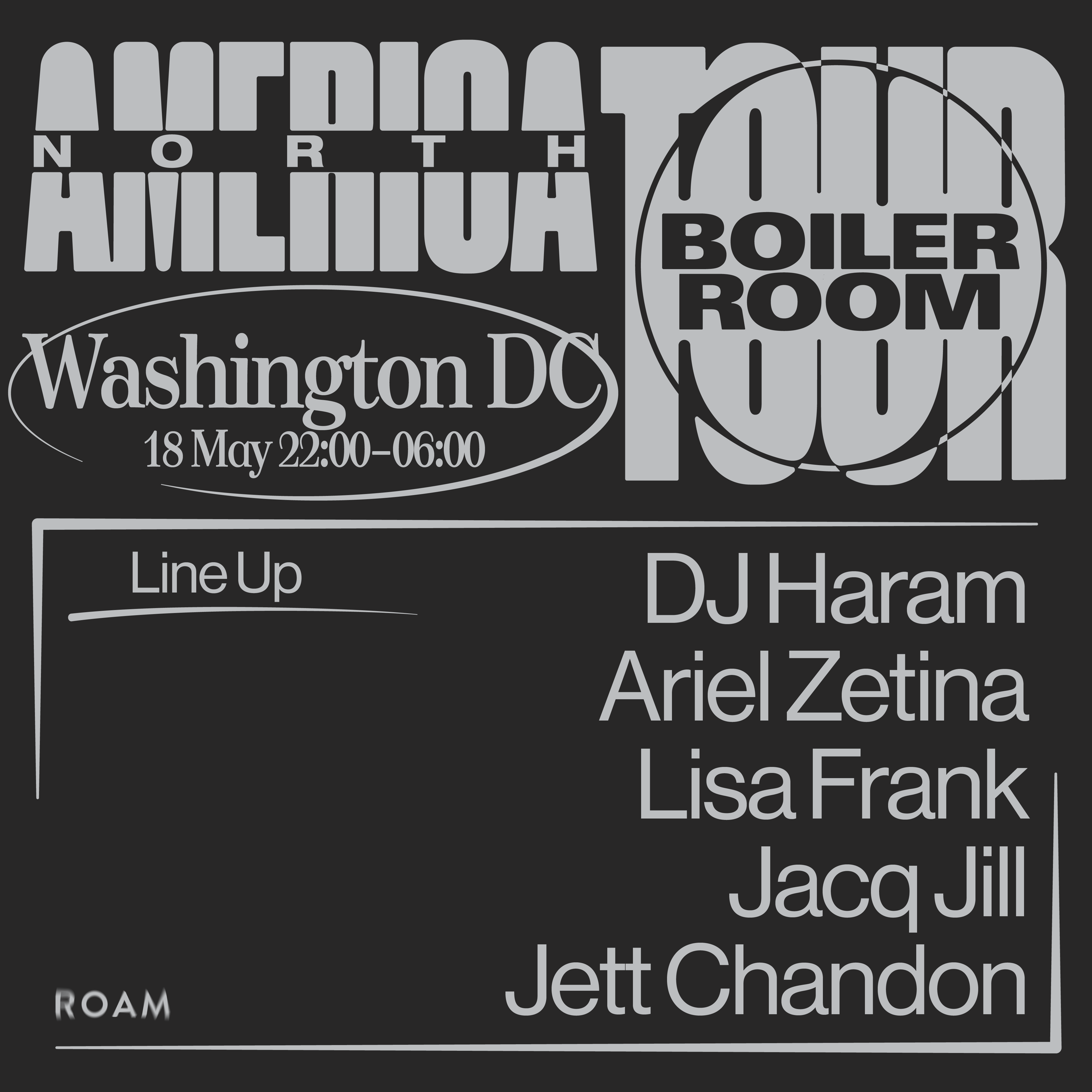 Flyer for event DC Warehouse Party.
