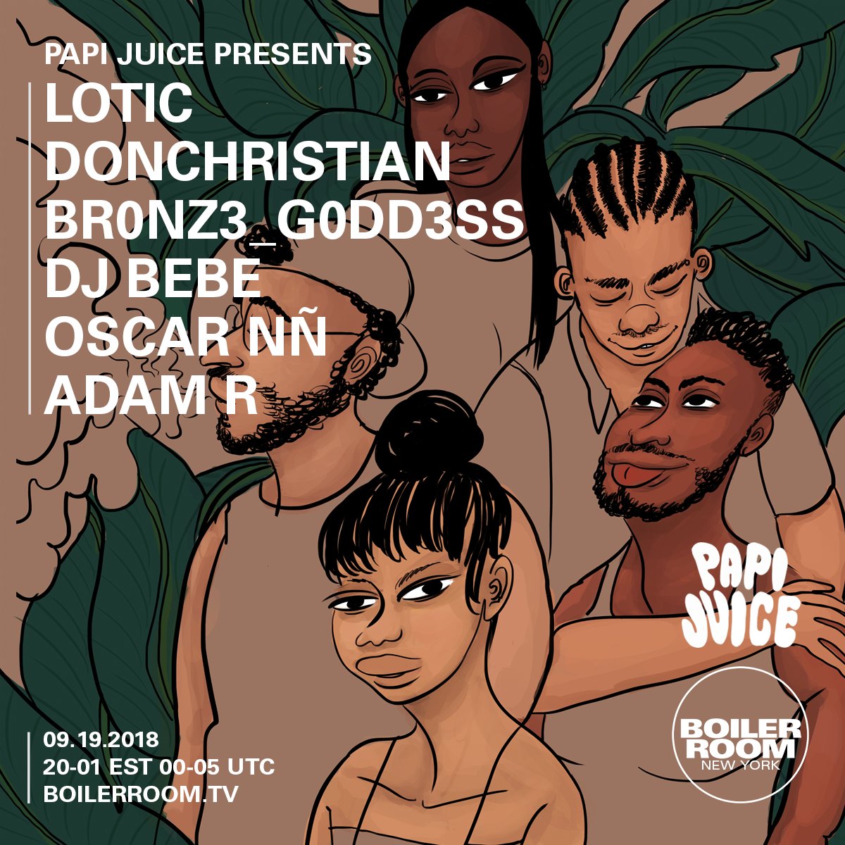 Flyer for event Papi Juice NYC.