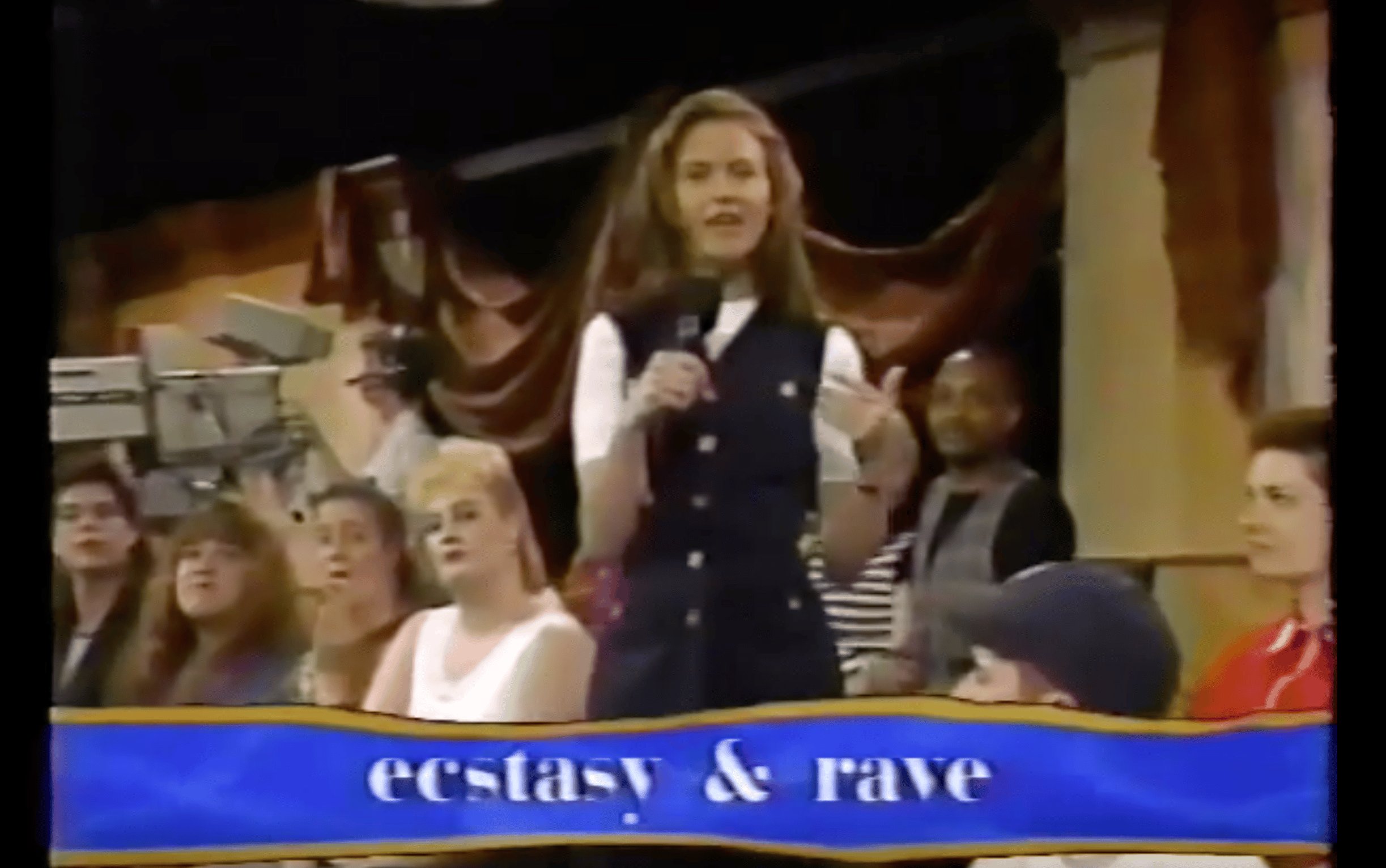Photo of set Jane Pratt "Raves and Ecstasy" 1993.