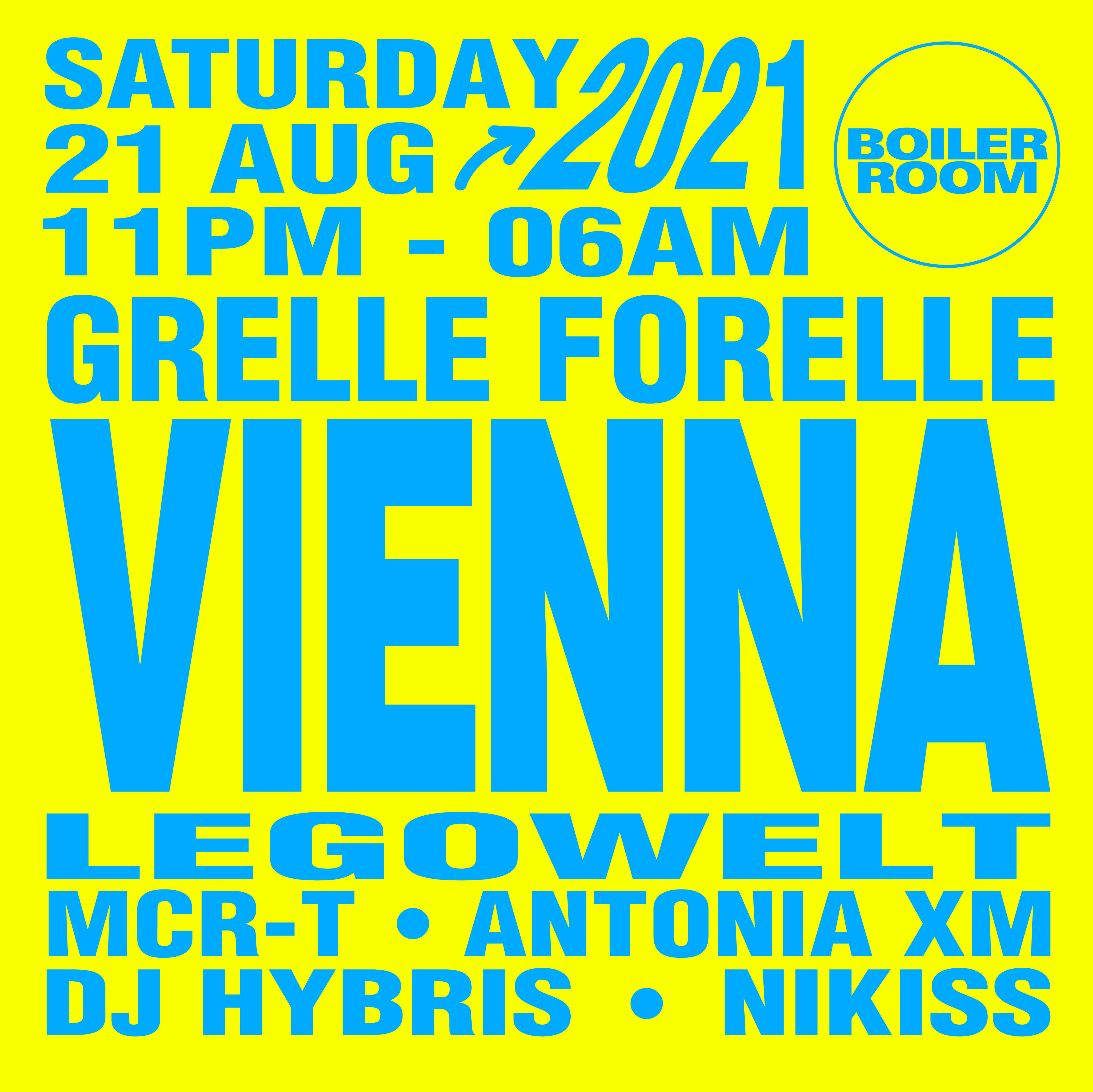 Flyer for event Boiler Room: Vienna | After Party.