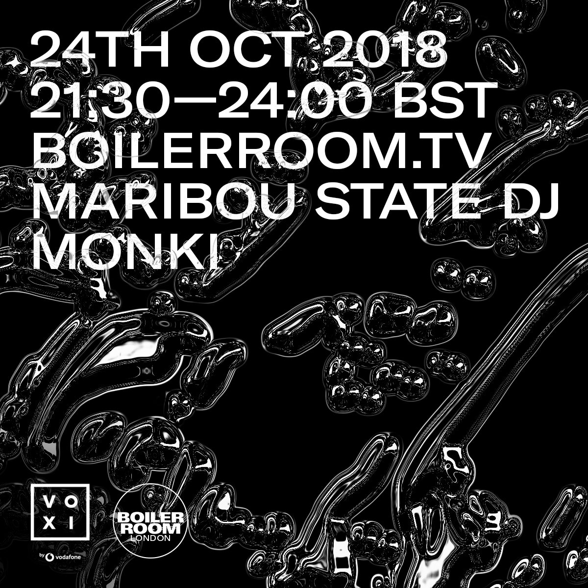 Flyer for event Boiler Room x Voxi present Voxi House.