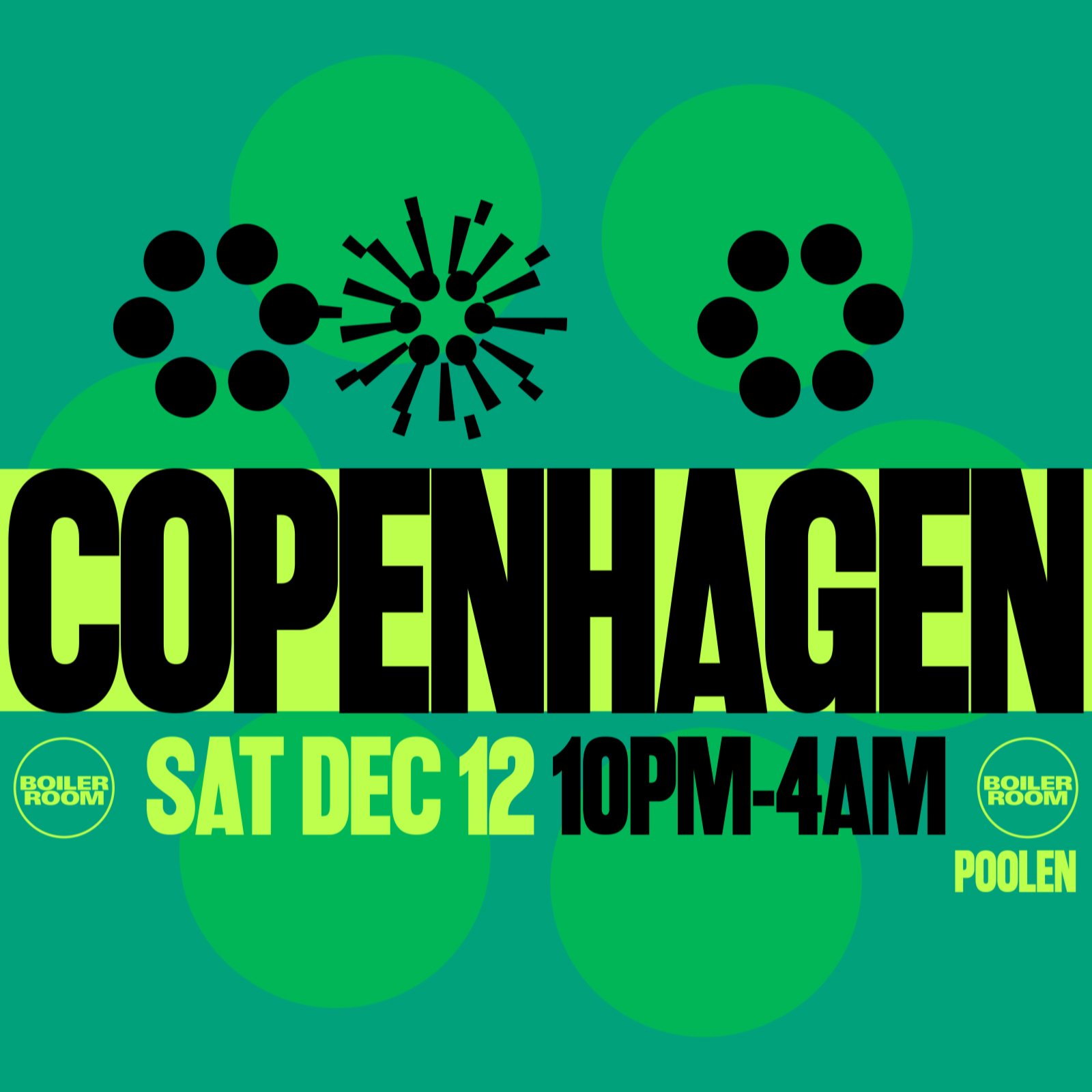 Flyer for event Copenhagen | Saturday.