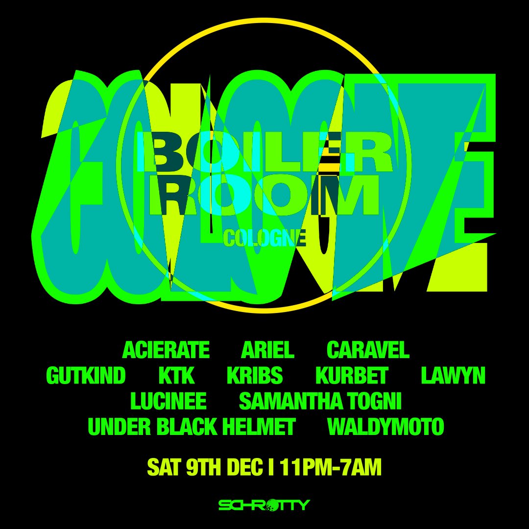 Flyer for event Cologne | Saturday.