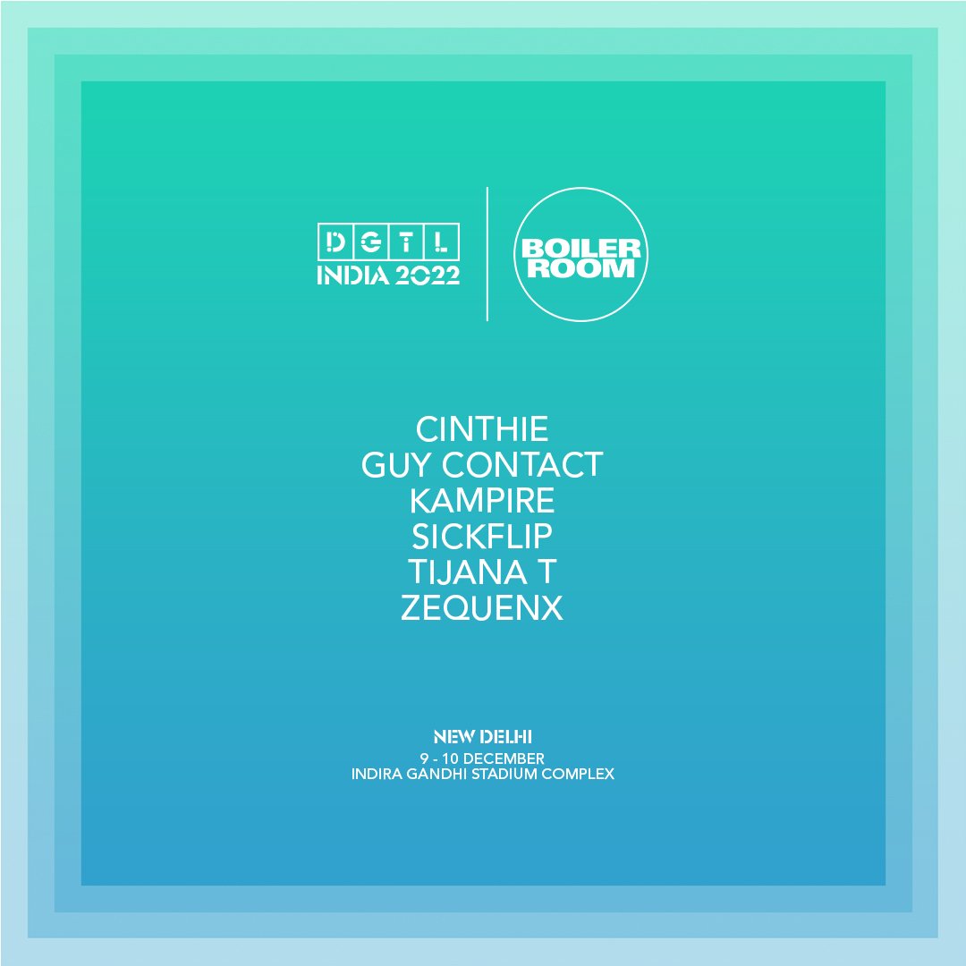 Flyer for event DGTL | New Delhi.