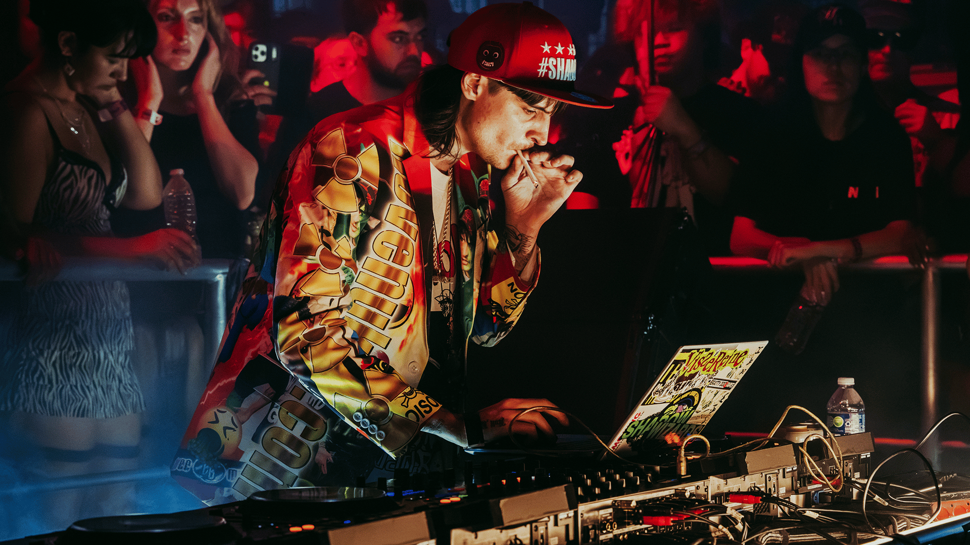 Photo of set DJ Smokey.
